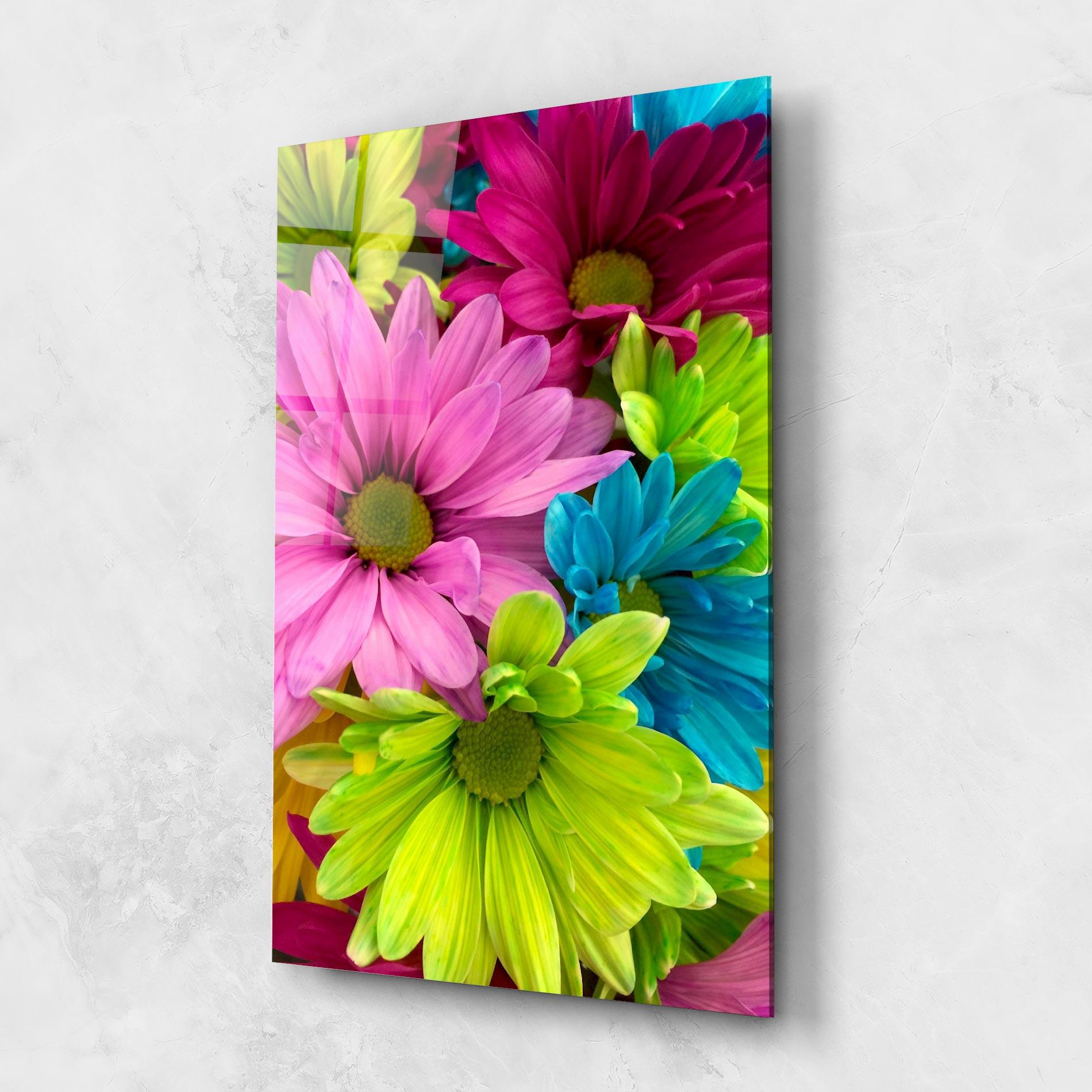 Obraz na Szkle Three Shades Of Flower mockup 1