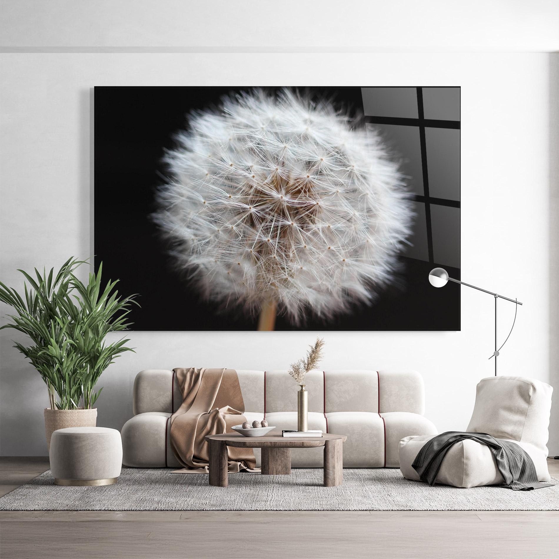 Obraz na Szkle Wild Dandelion Closeup mockup 9