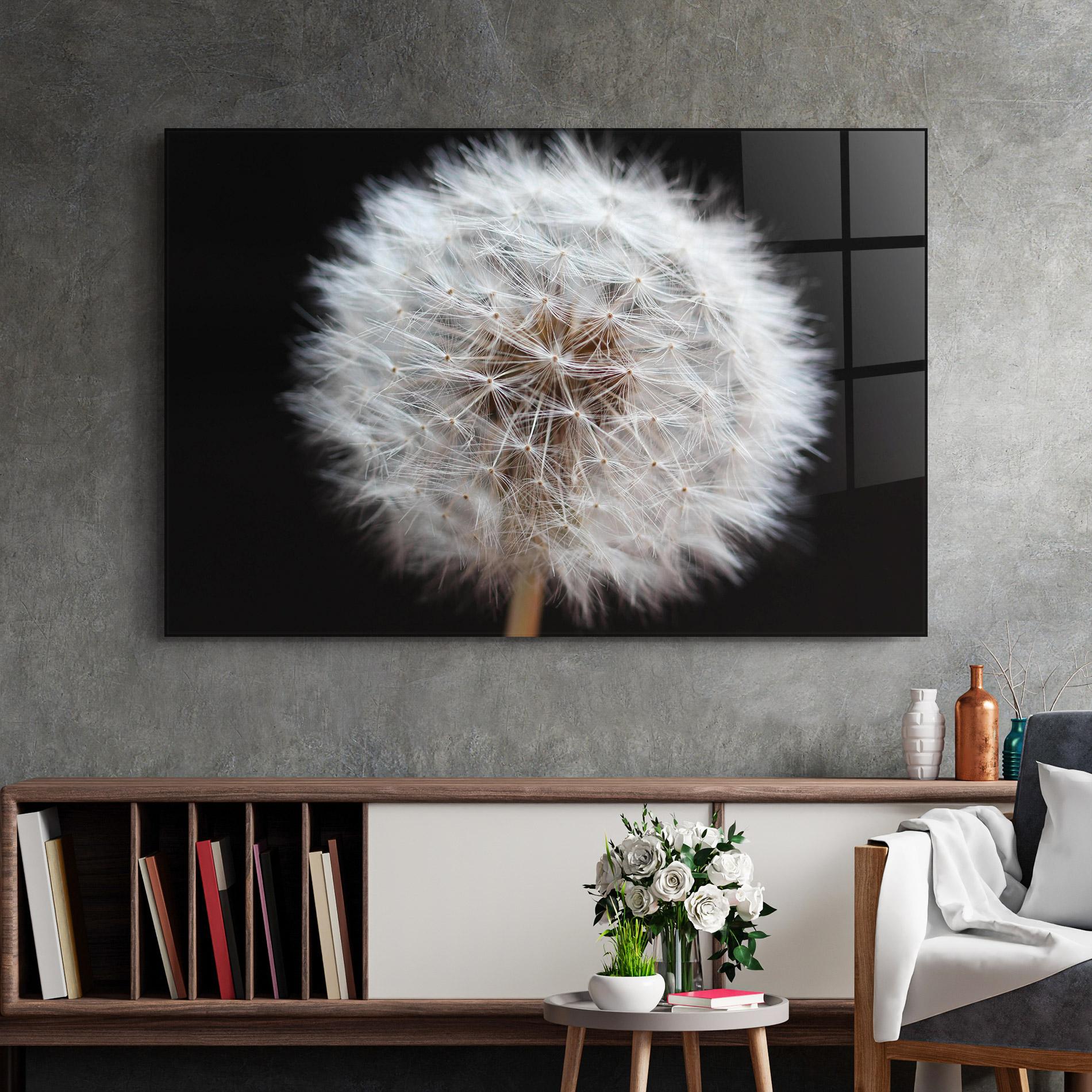 Obraz na Szkle Wild Dandelion Closeup mockup 2