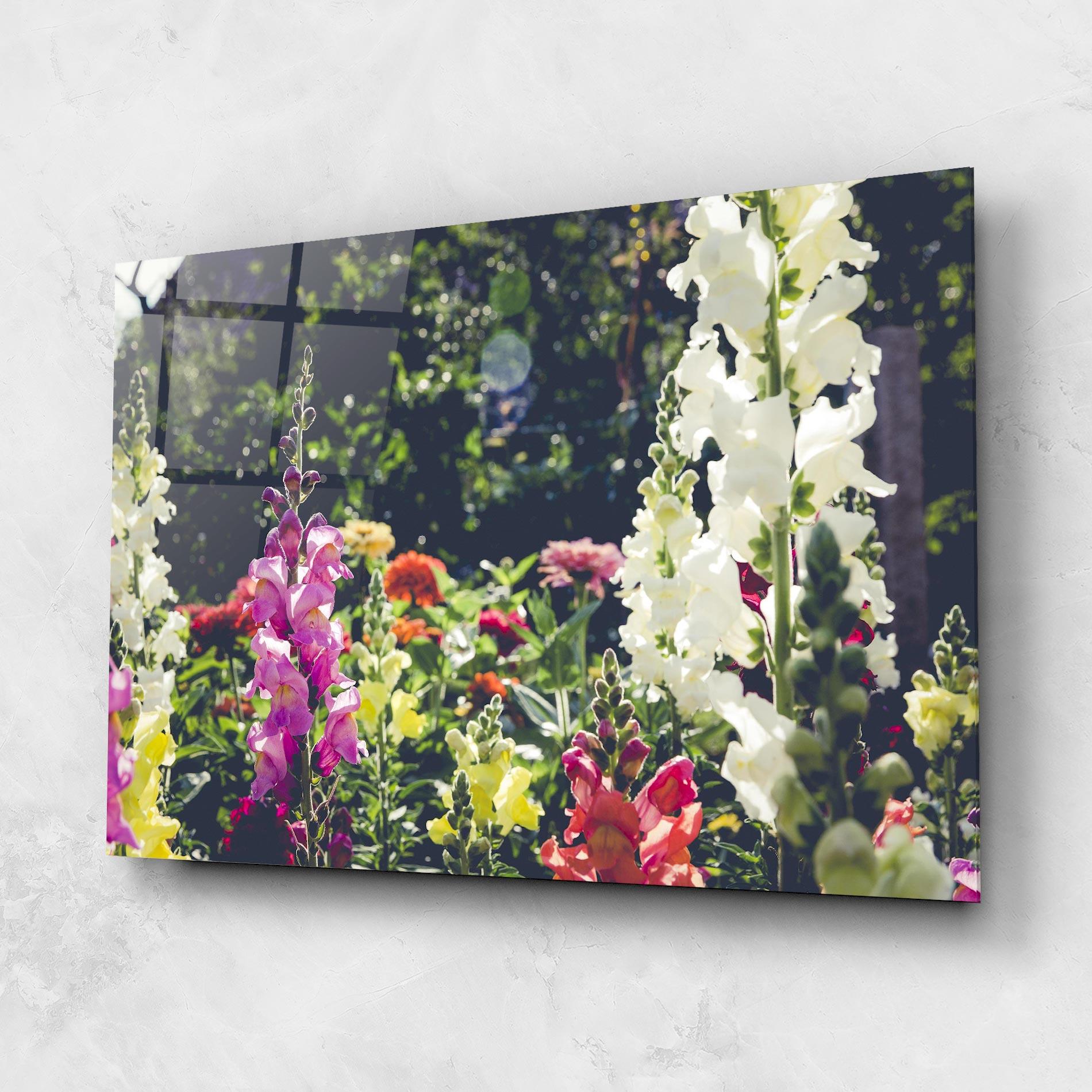Obraz na Szkle Garden Pretty Flowers mockup 1
