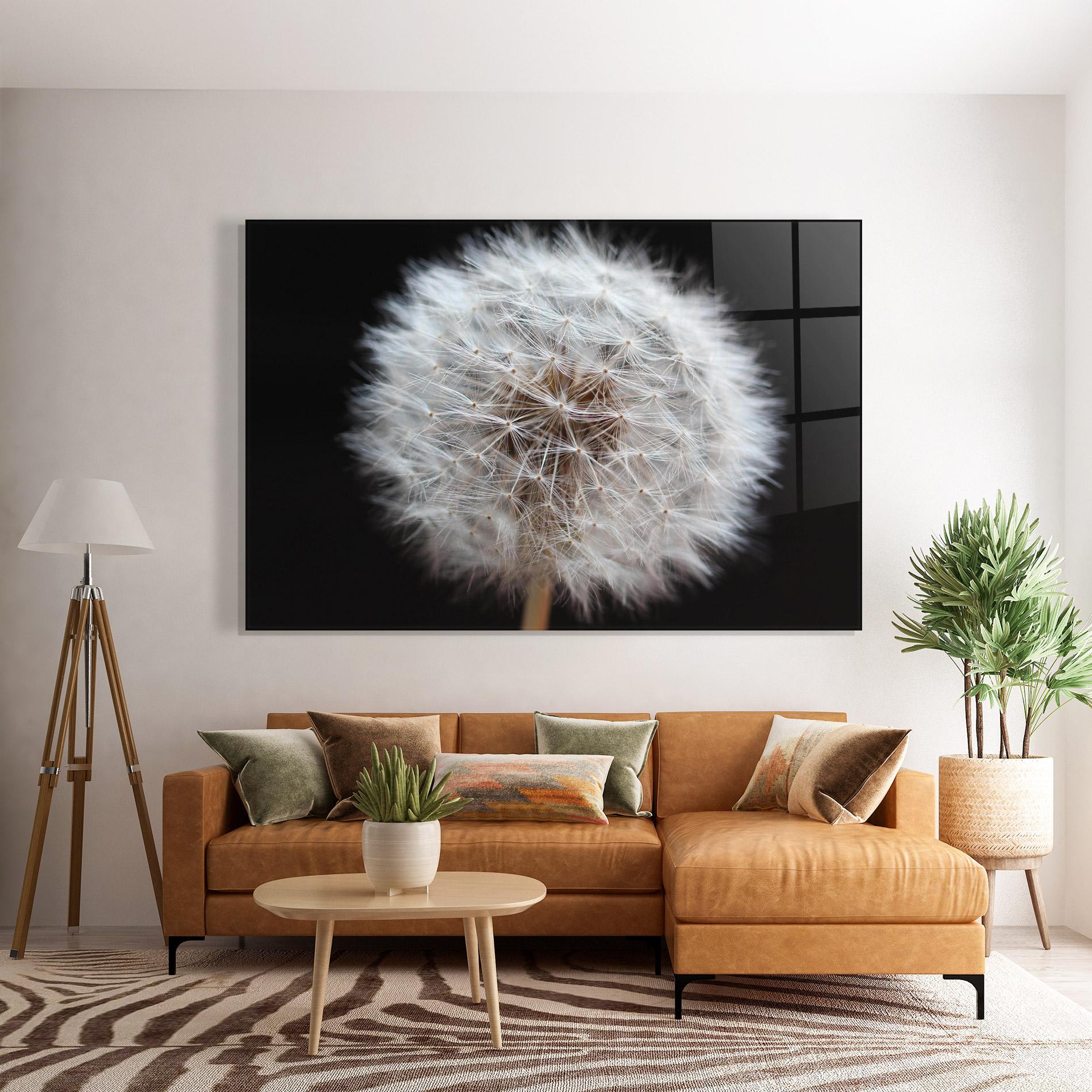 Obraz na Szkle Wild Dandelion Closeup mockup 7