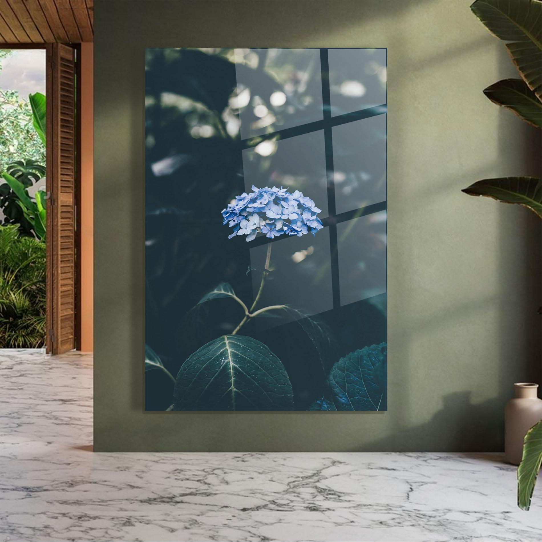 Obraz na Szkle Forest Blue Flower mockup 7