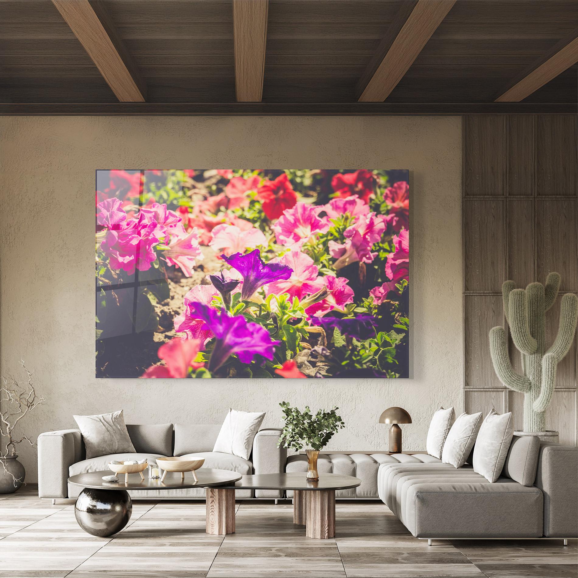 Obraz na Szkle Daylight Purple Flower mockup 8