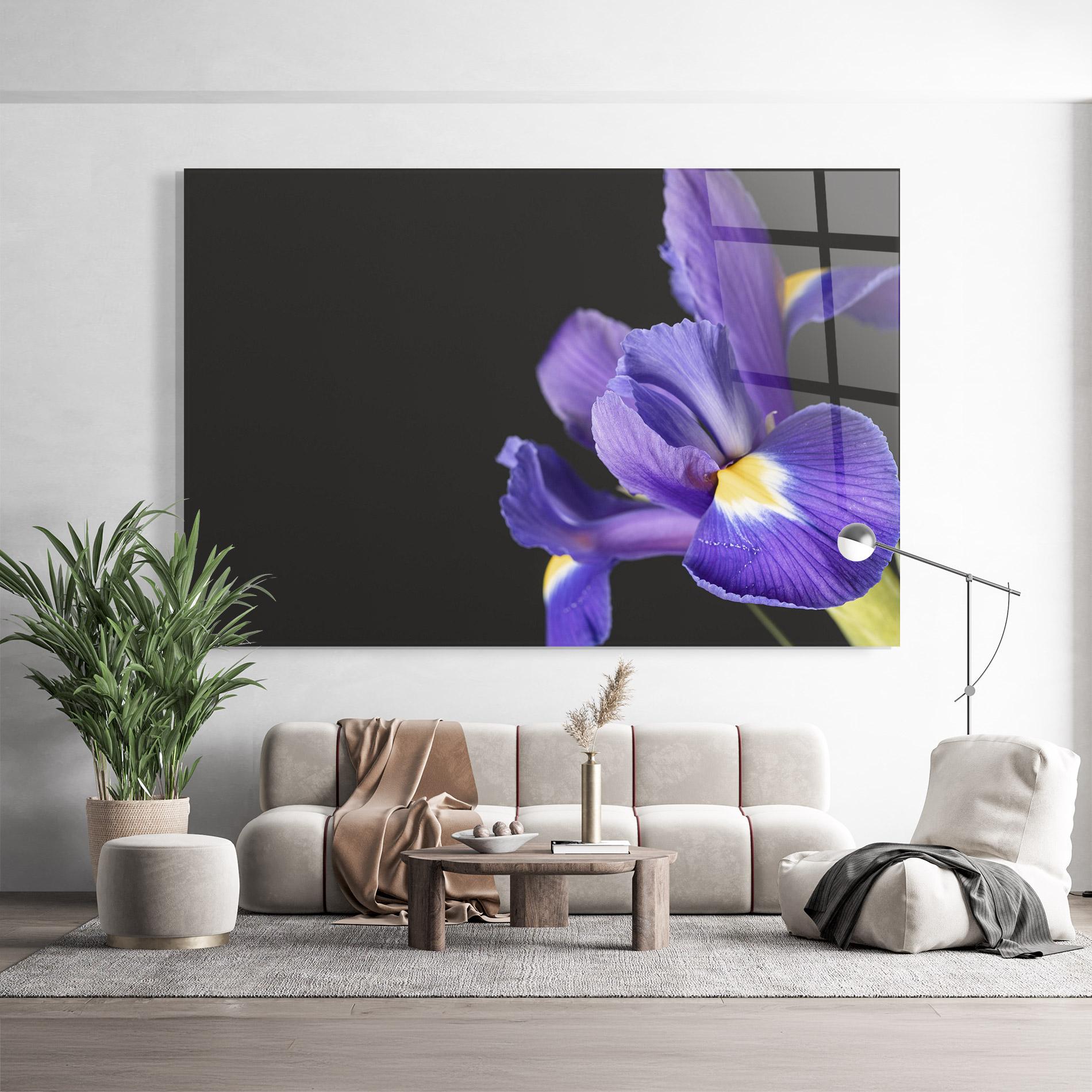 Obraz na Szkle Iris On Black mockup 9