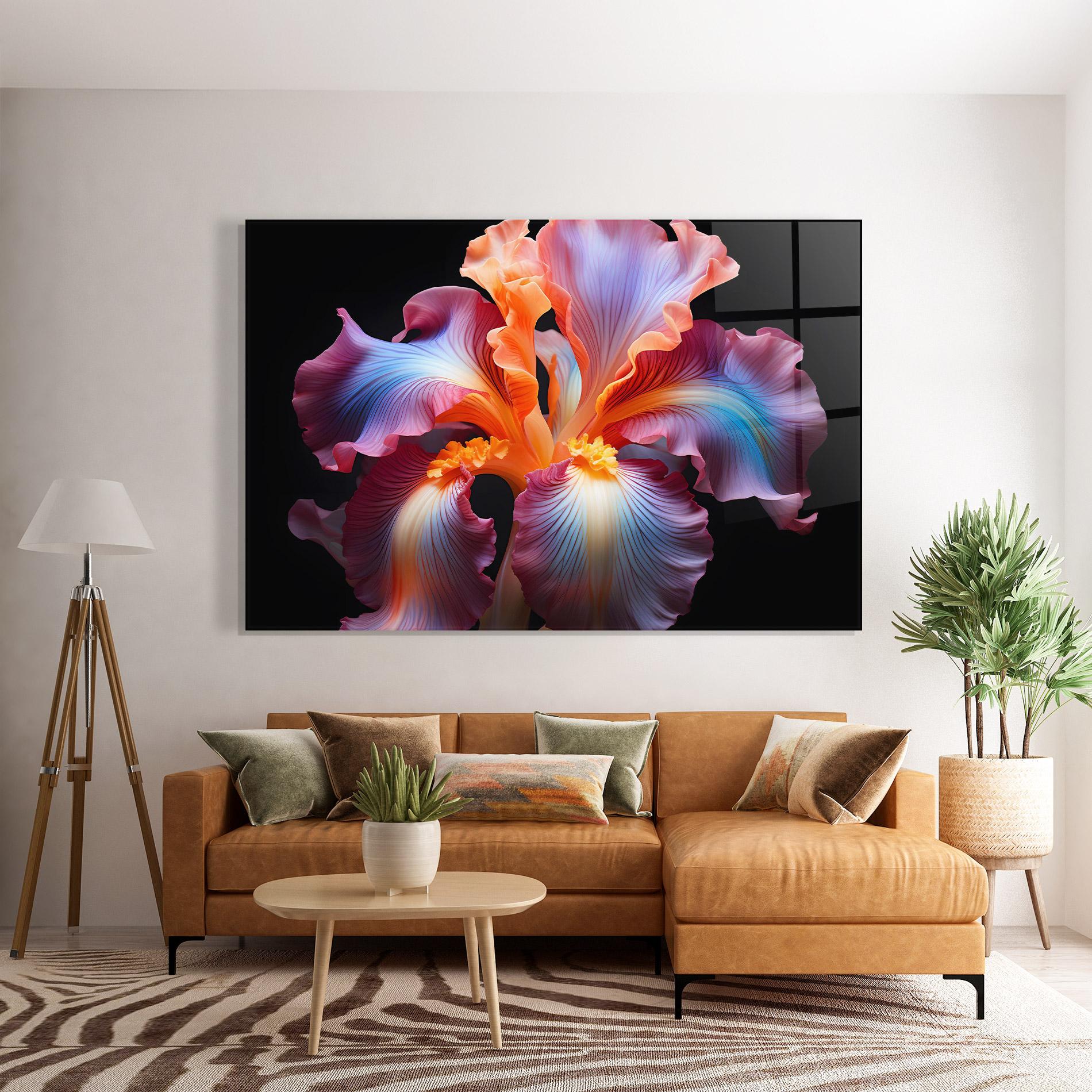 Obraz na Szkle Purple Light Iris mockup 7