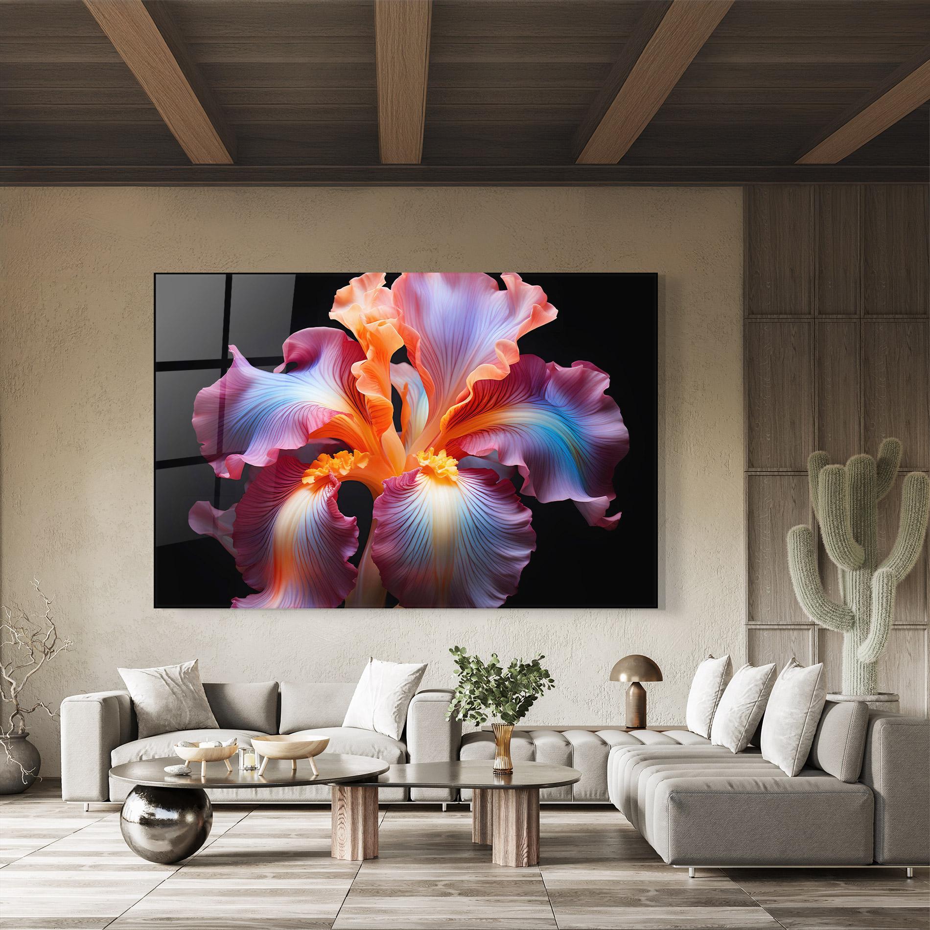 Obraz na Szkle Purple Light Iris mockup 8