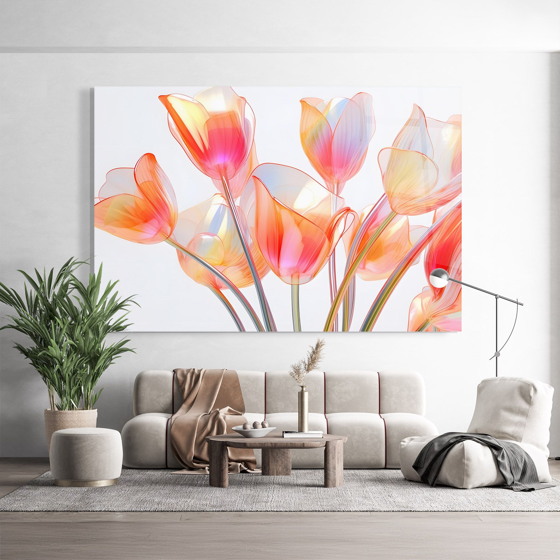 Orange Glass Tulip mockup 9