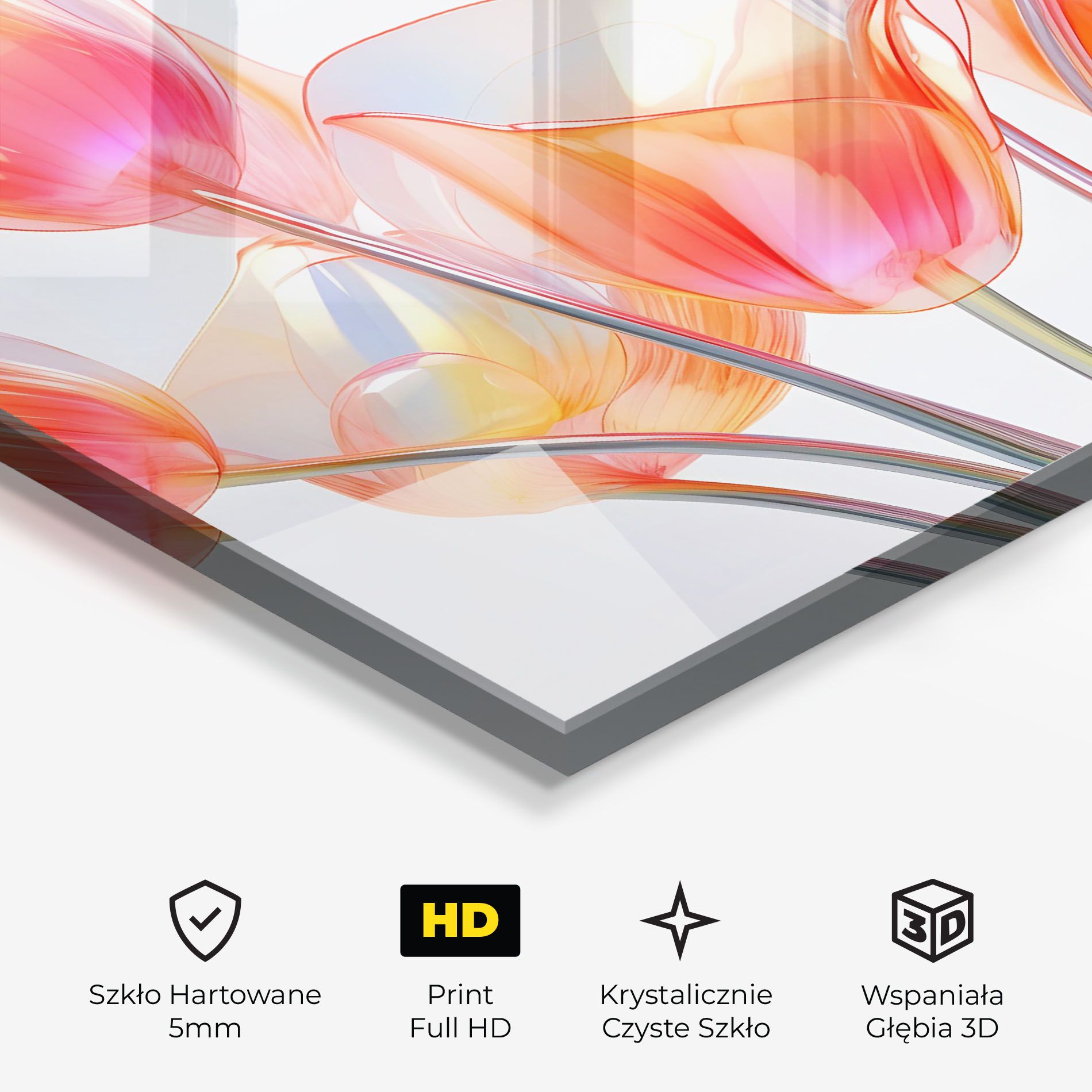 Orange Glass Tulip mockup 3