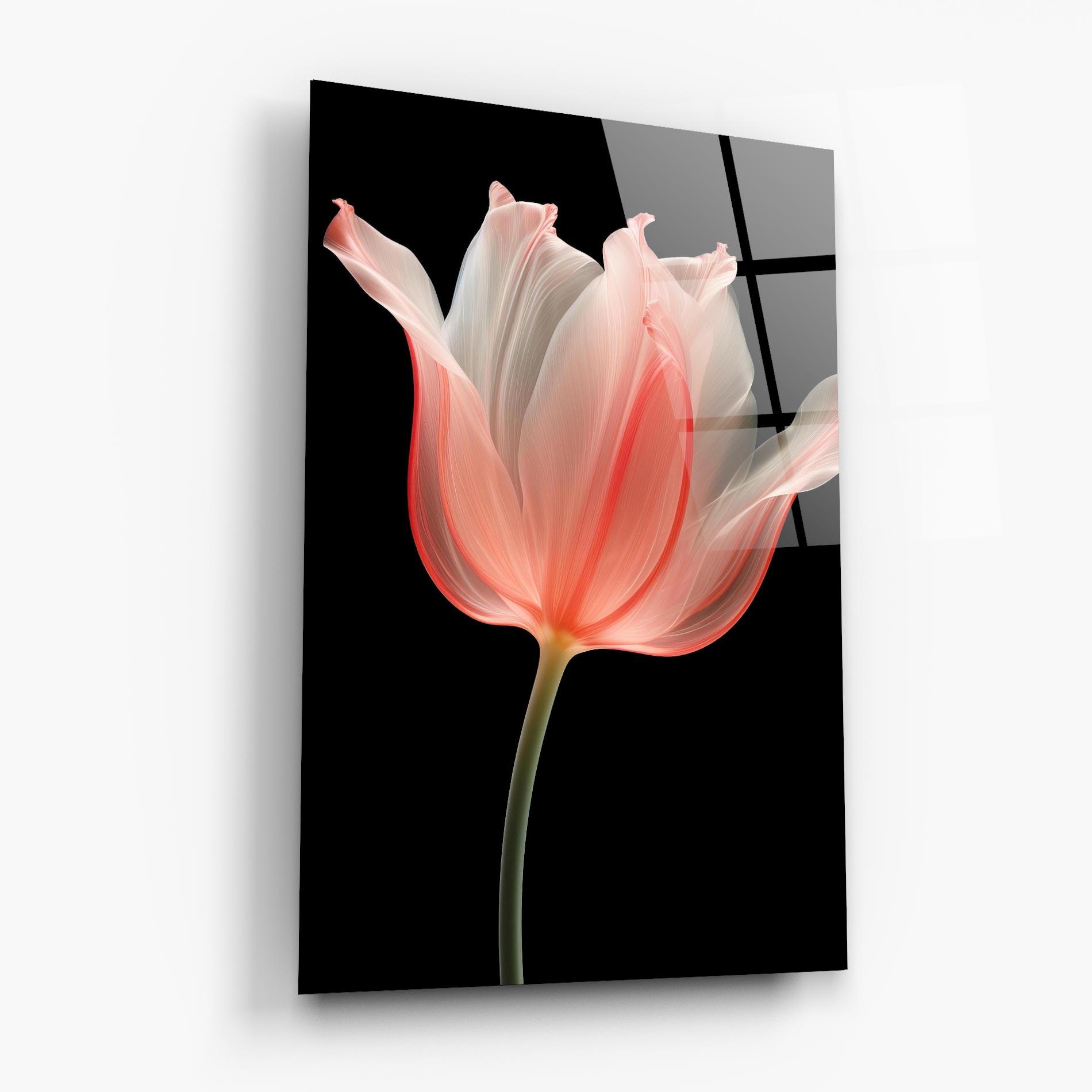 Obraz na Szkle Pastel Pink Tulip mockup 6