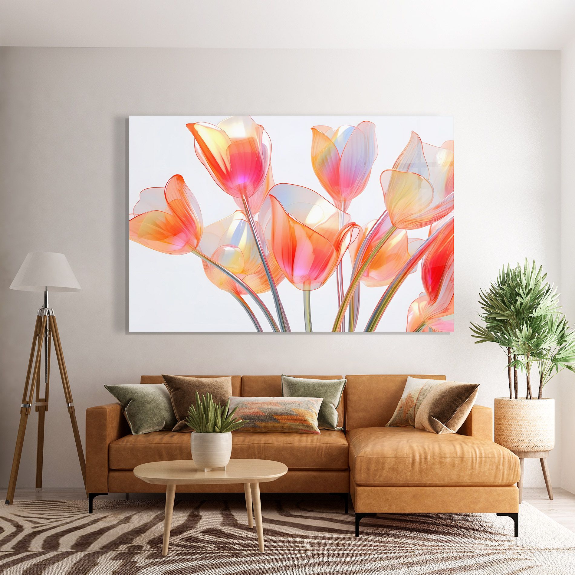 Orange Glass Tulip mockup 7