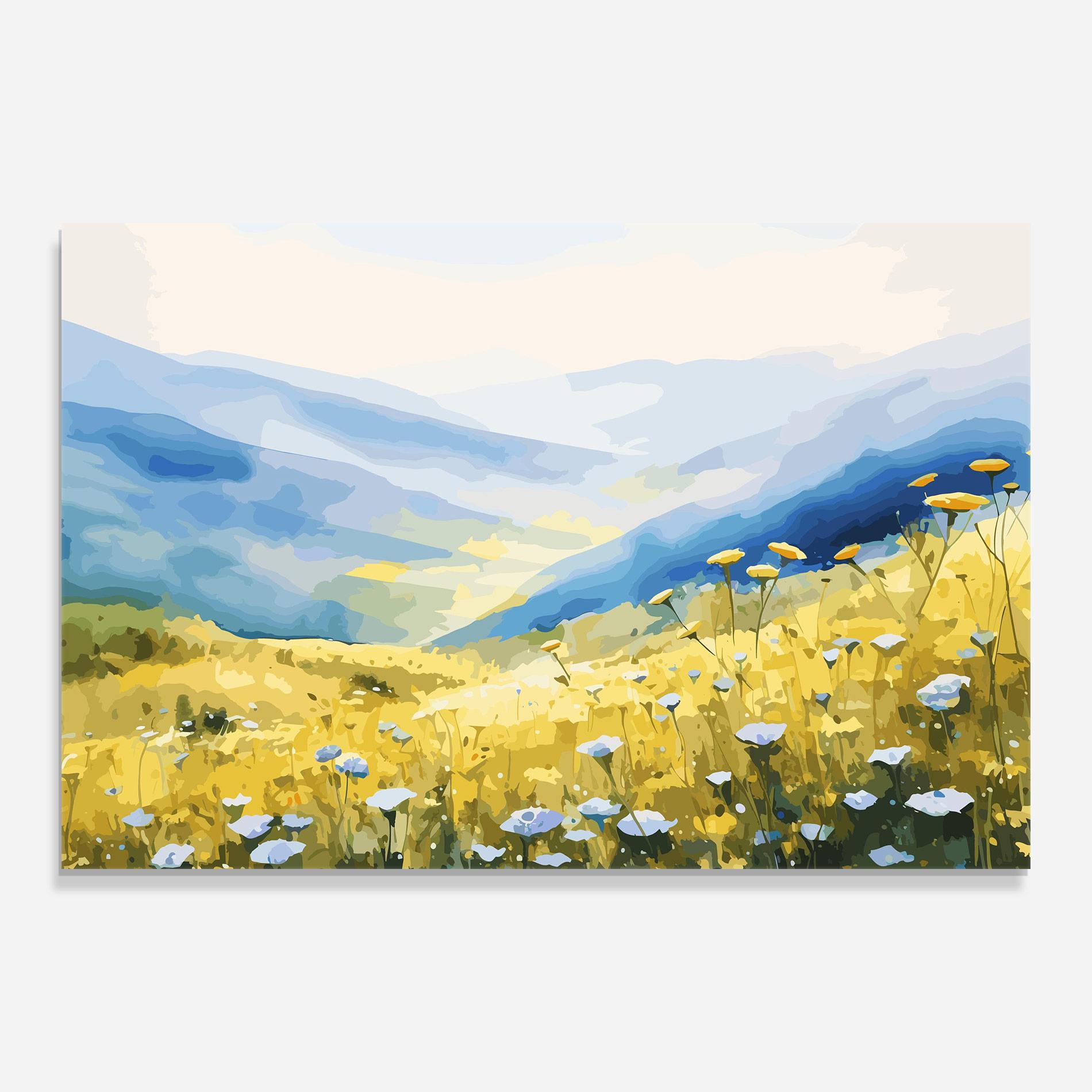Obraz na Szkle Daisy Field Art mockup 0