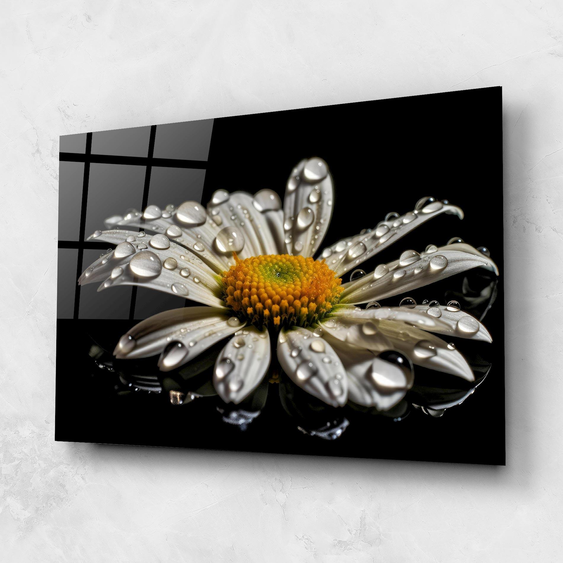 Obraz na Szkle Daisy After The Rain mockup 1