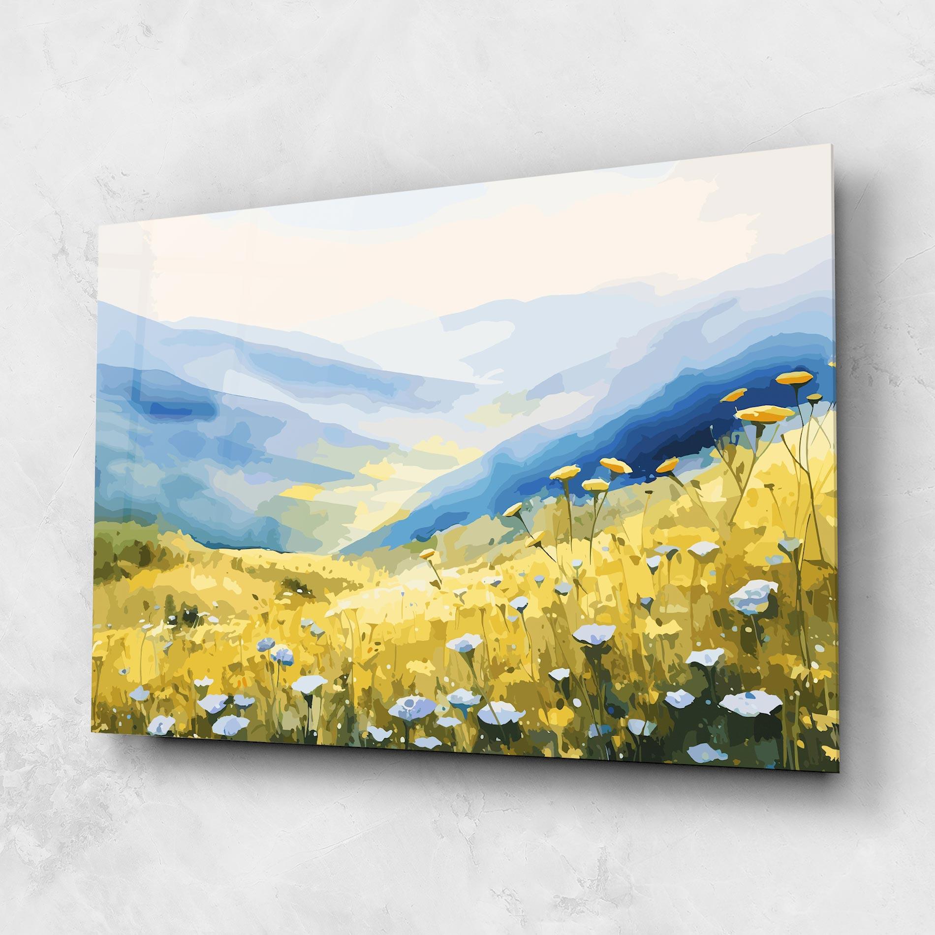 Obraz na Szkle Daisy Field Art mockup 1