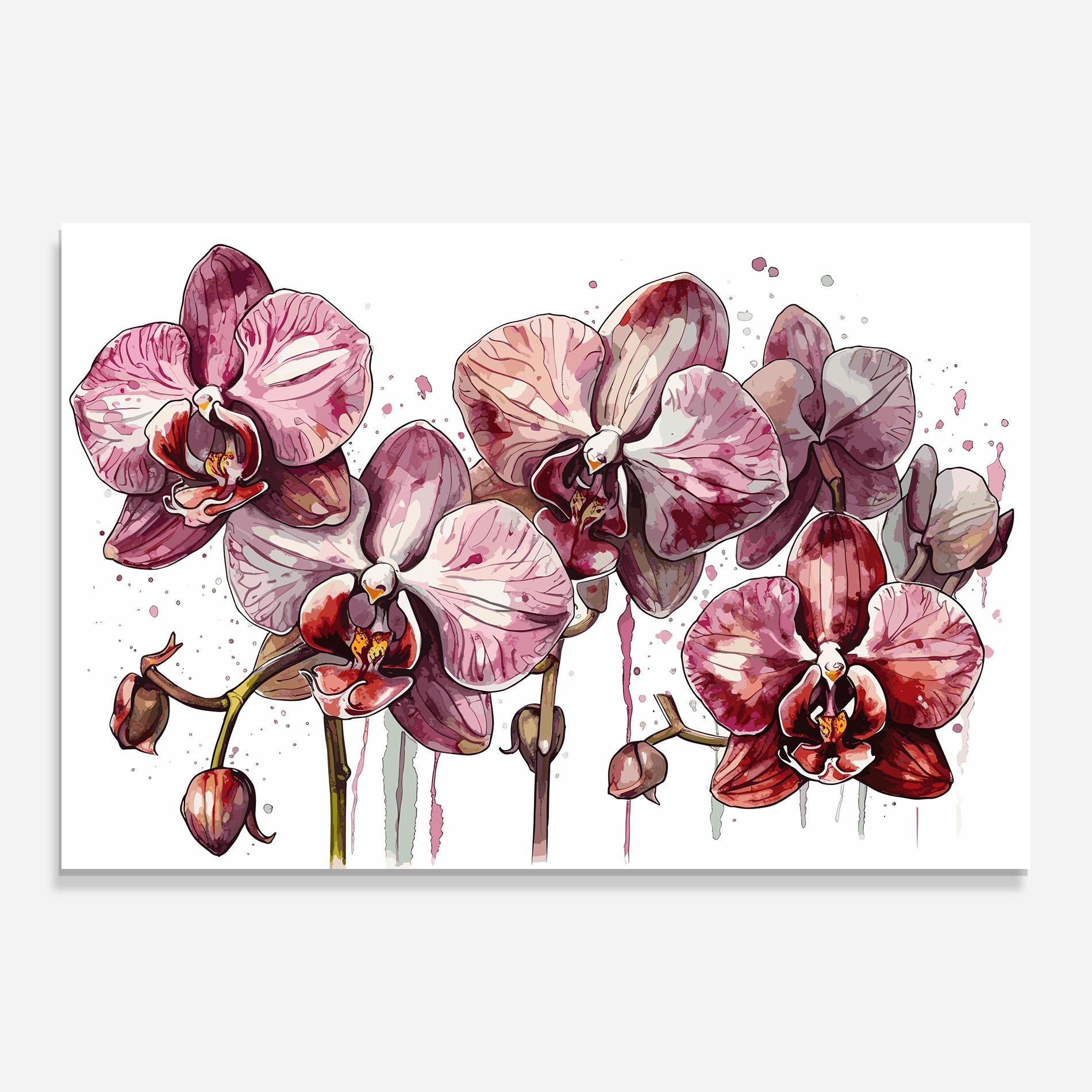 Obraz na Szkle Orchid Art mockup 0