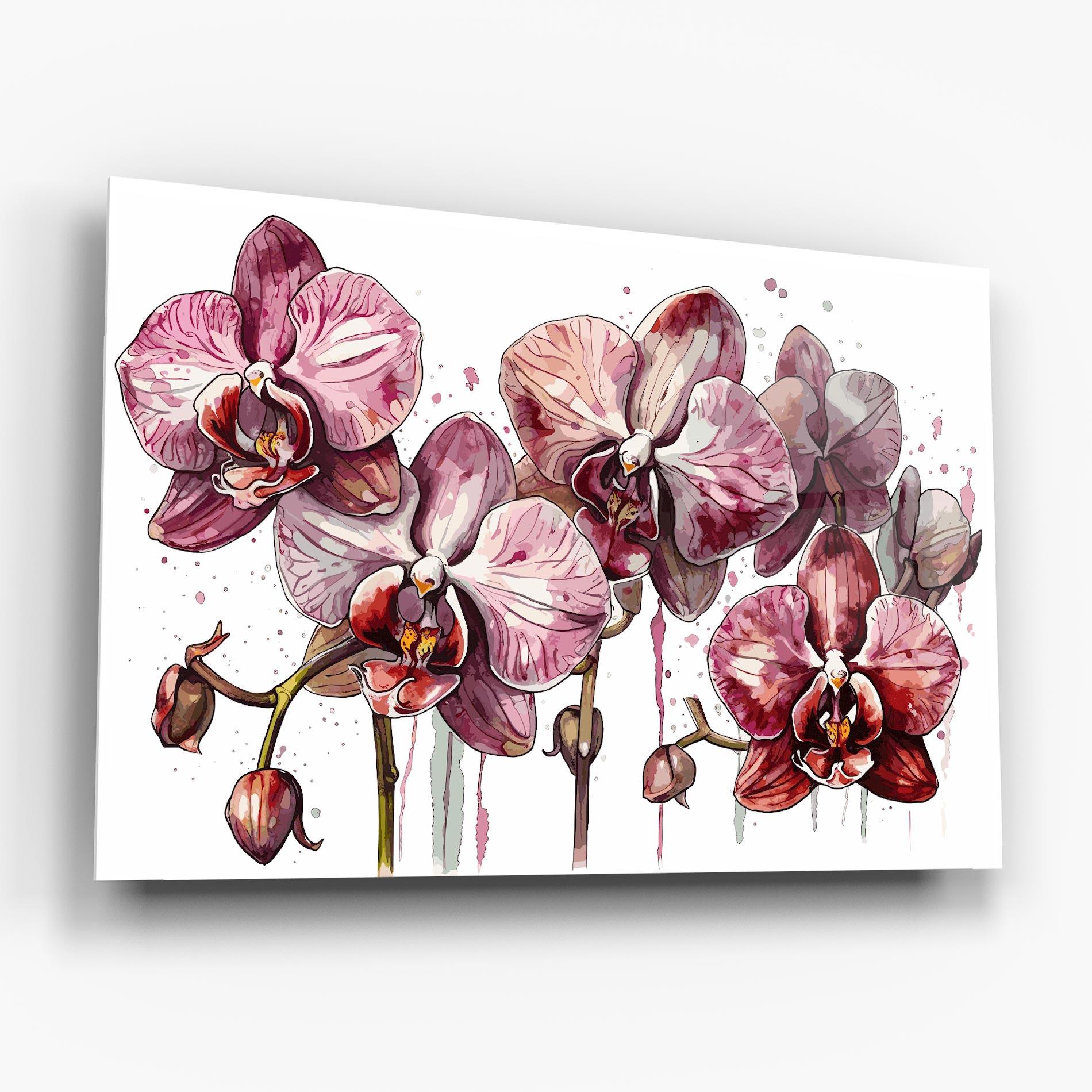 Obraz na Szkle Orchid Art mockup 6