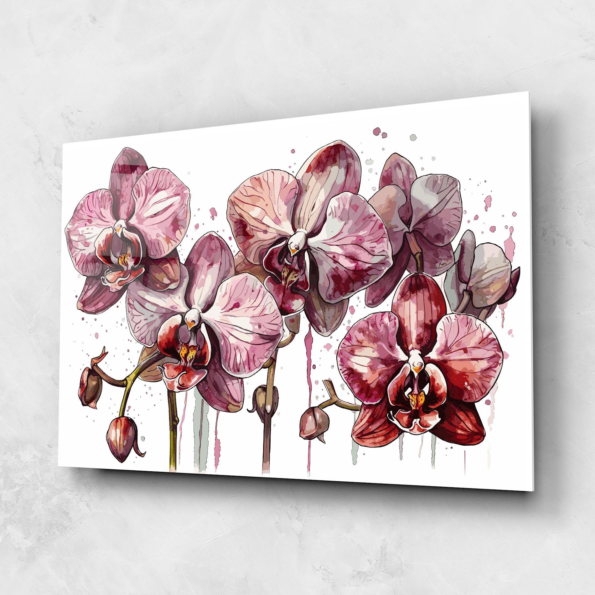 Obraz na Szkle Orchid Art mockup 1