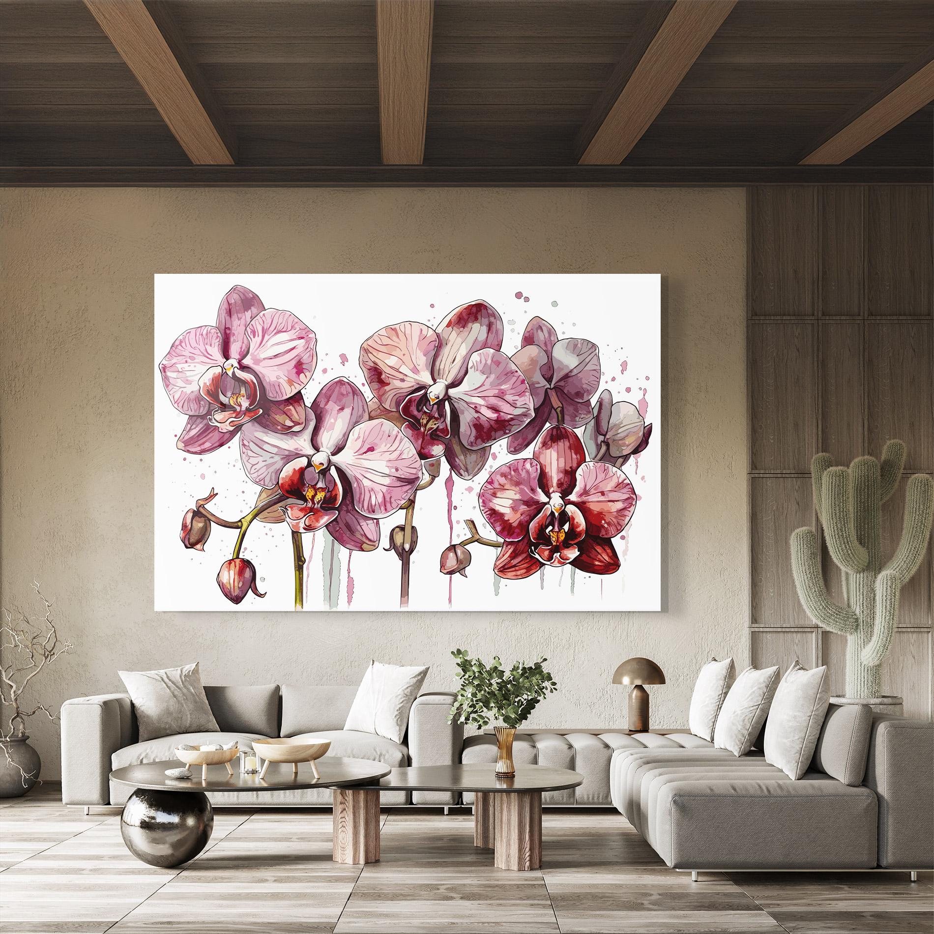 Obraz na Szkle Orchid Art mockup 8