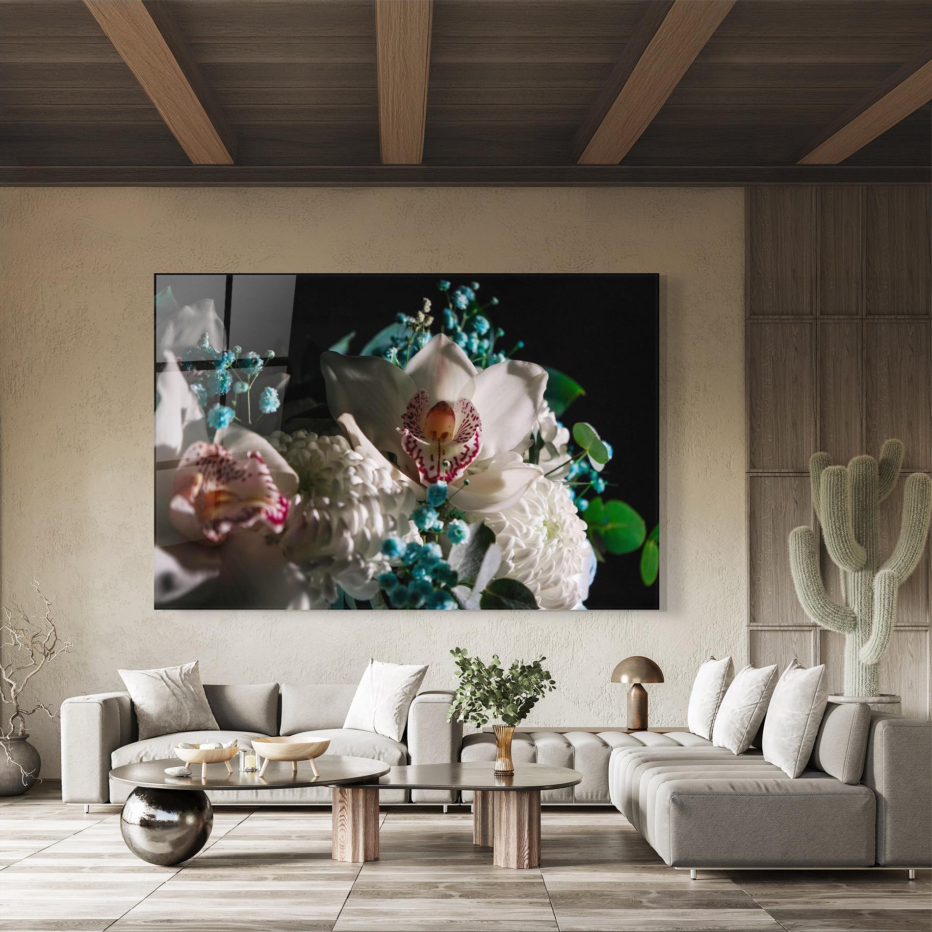 Obraz na Szkle Orchids mockup 8