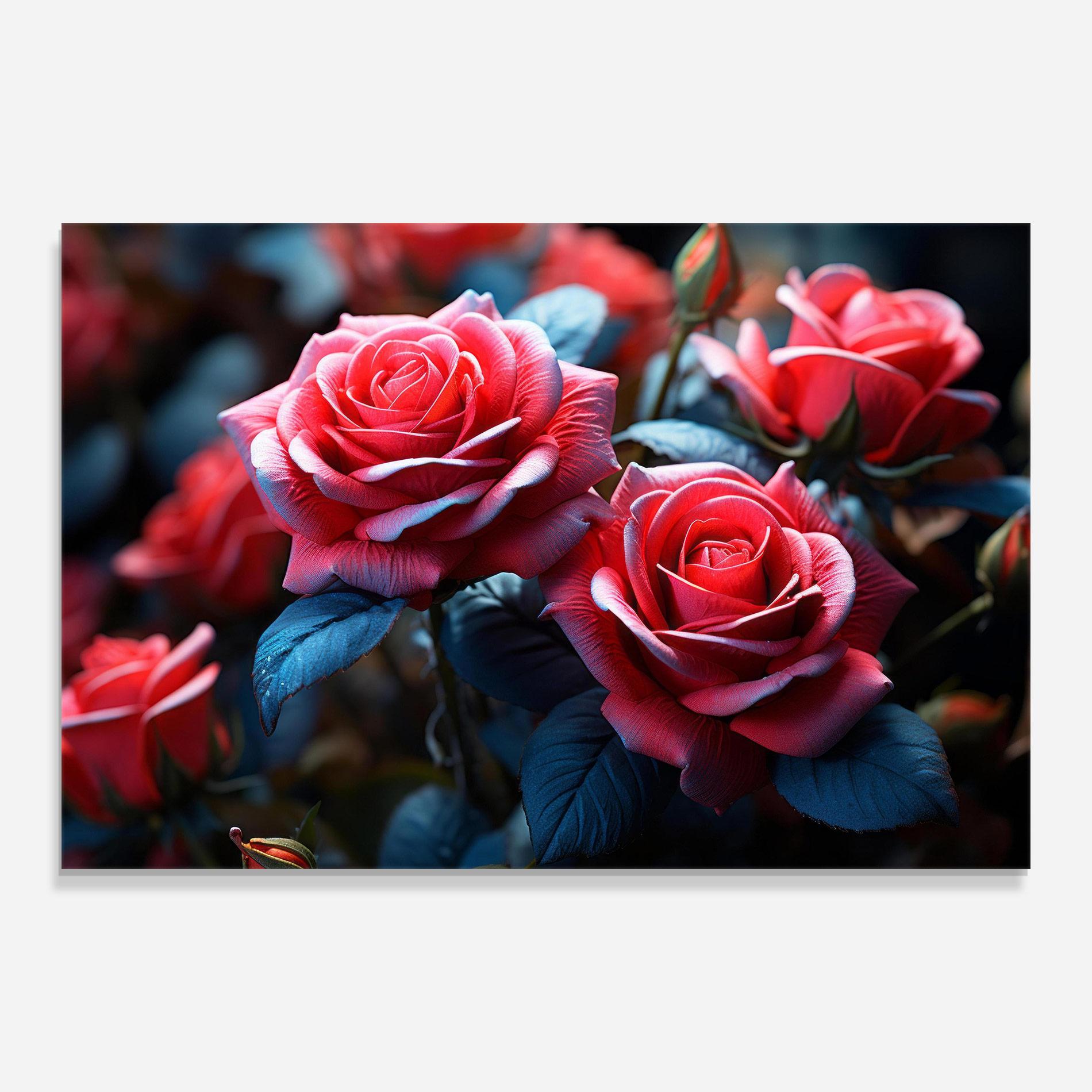 Obraz na Szkle Dark Pink Rose mockup 0