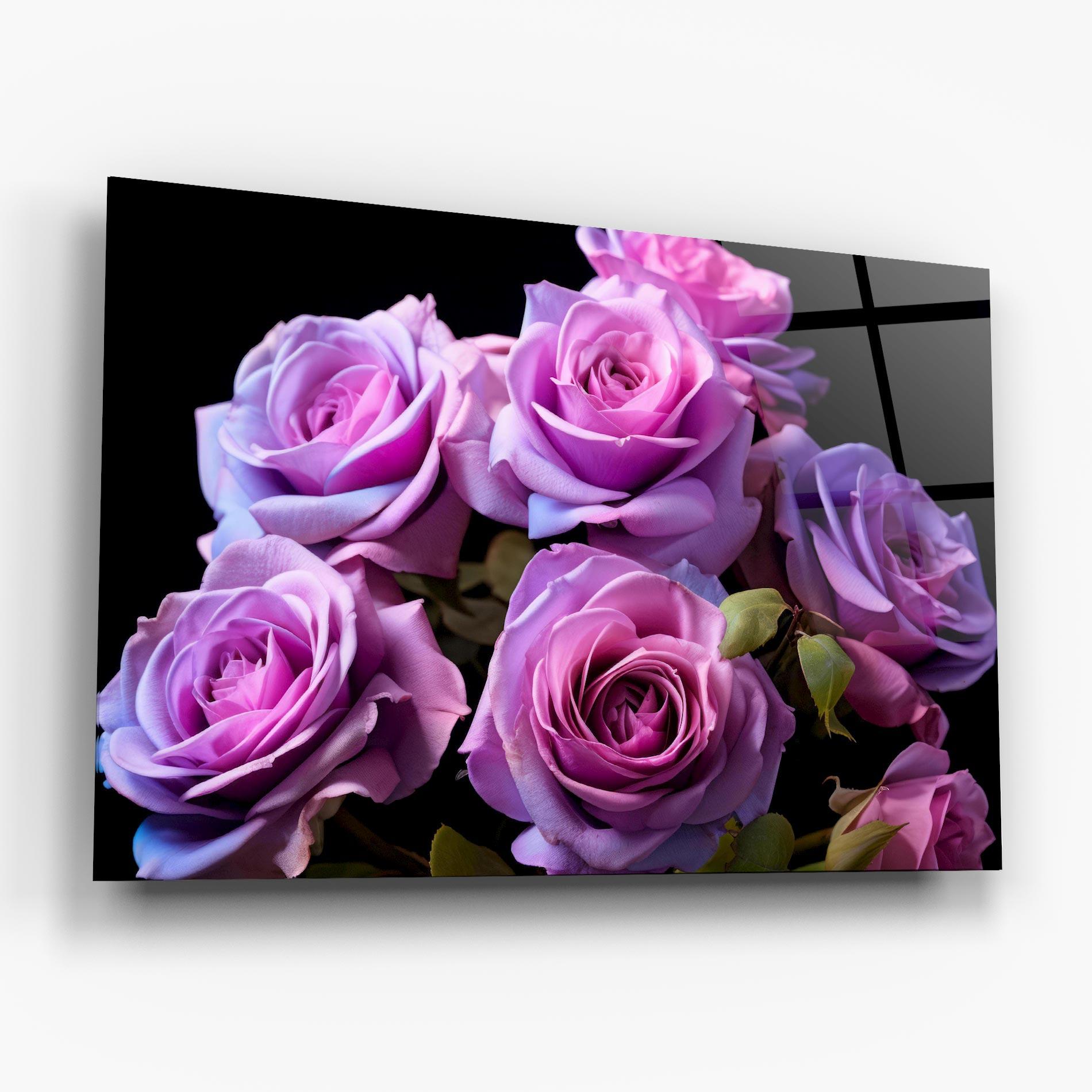 Obraz na Szkle Light Purple Rose mockup 6