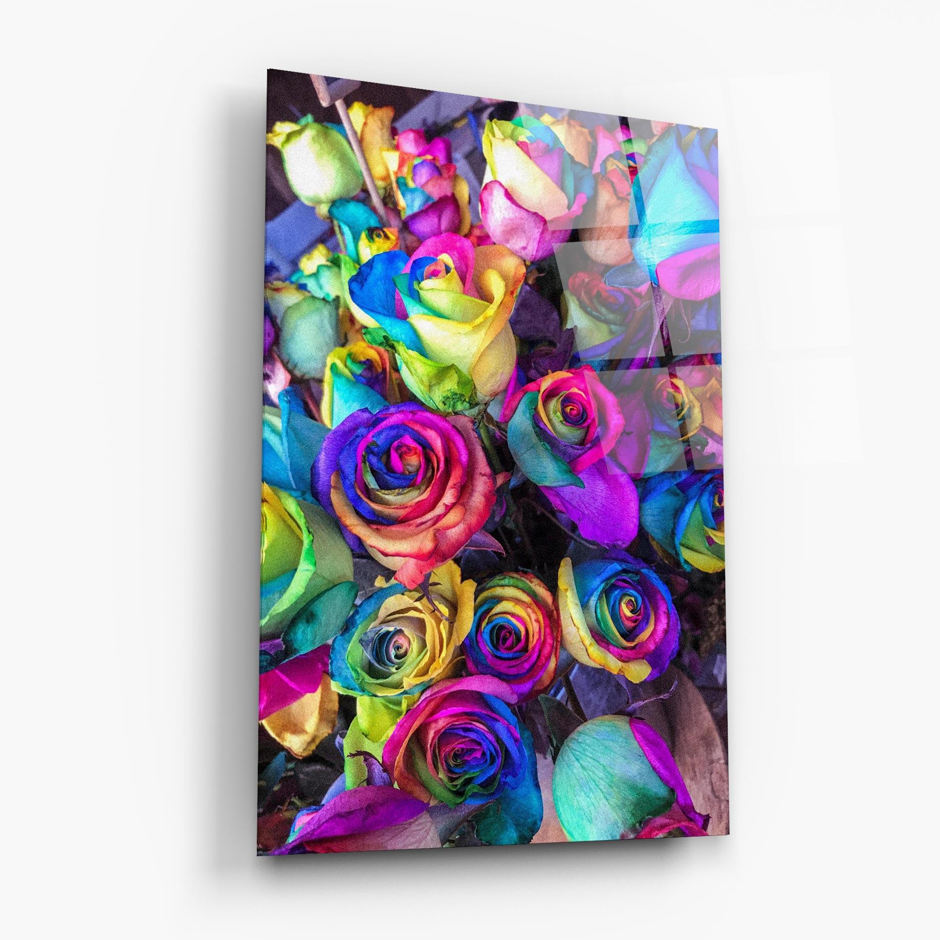 Obraz na Szkle Collorfull Flowers mockup 6