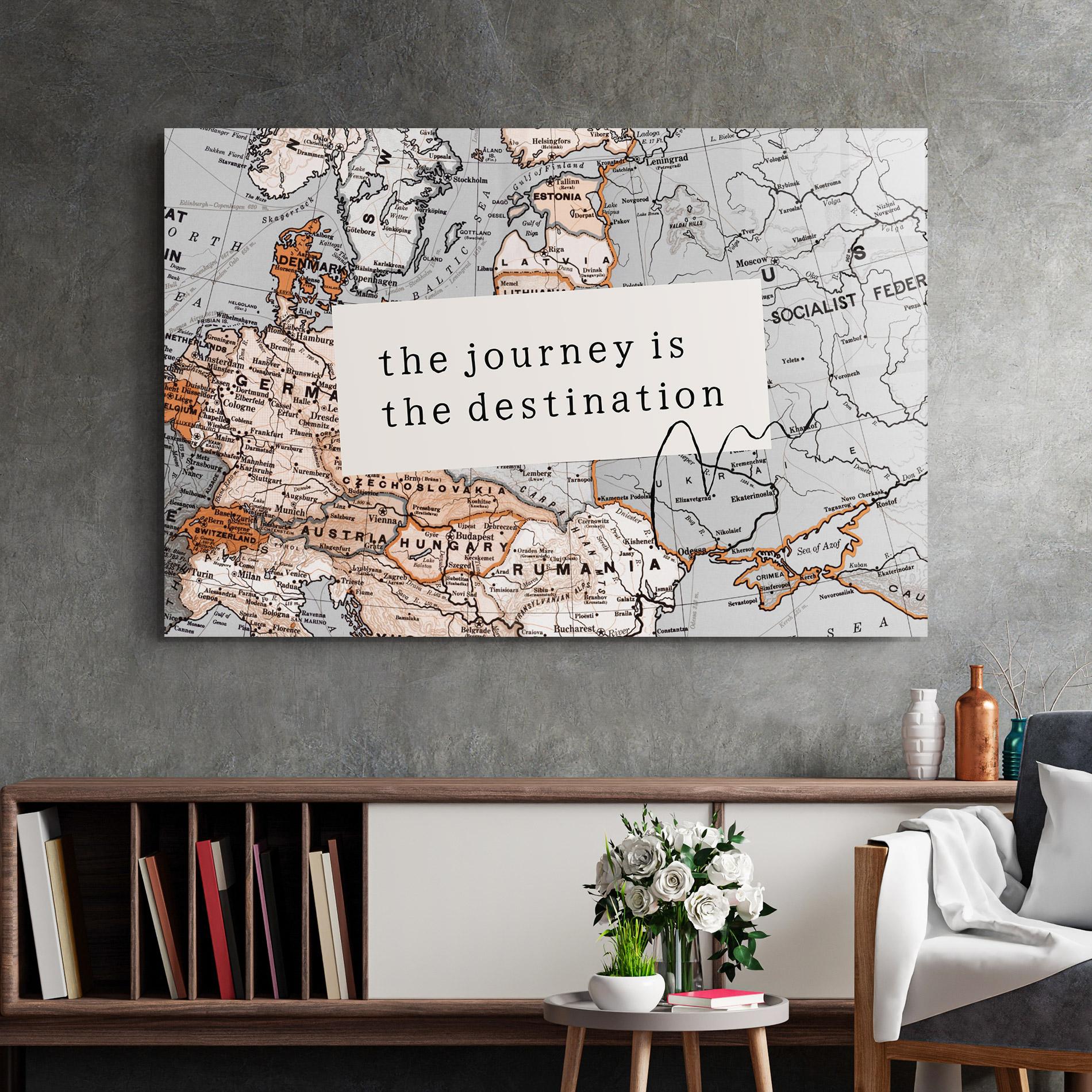 Obraz na Szkle Destination Journey mockup 2
