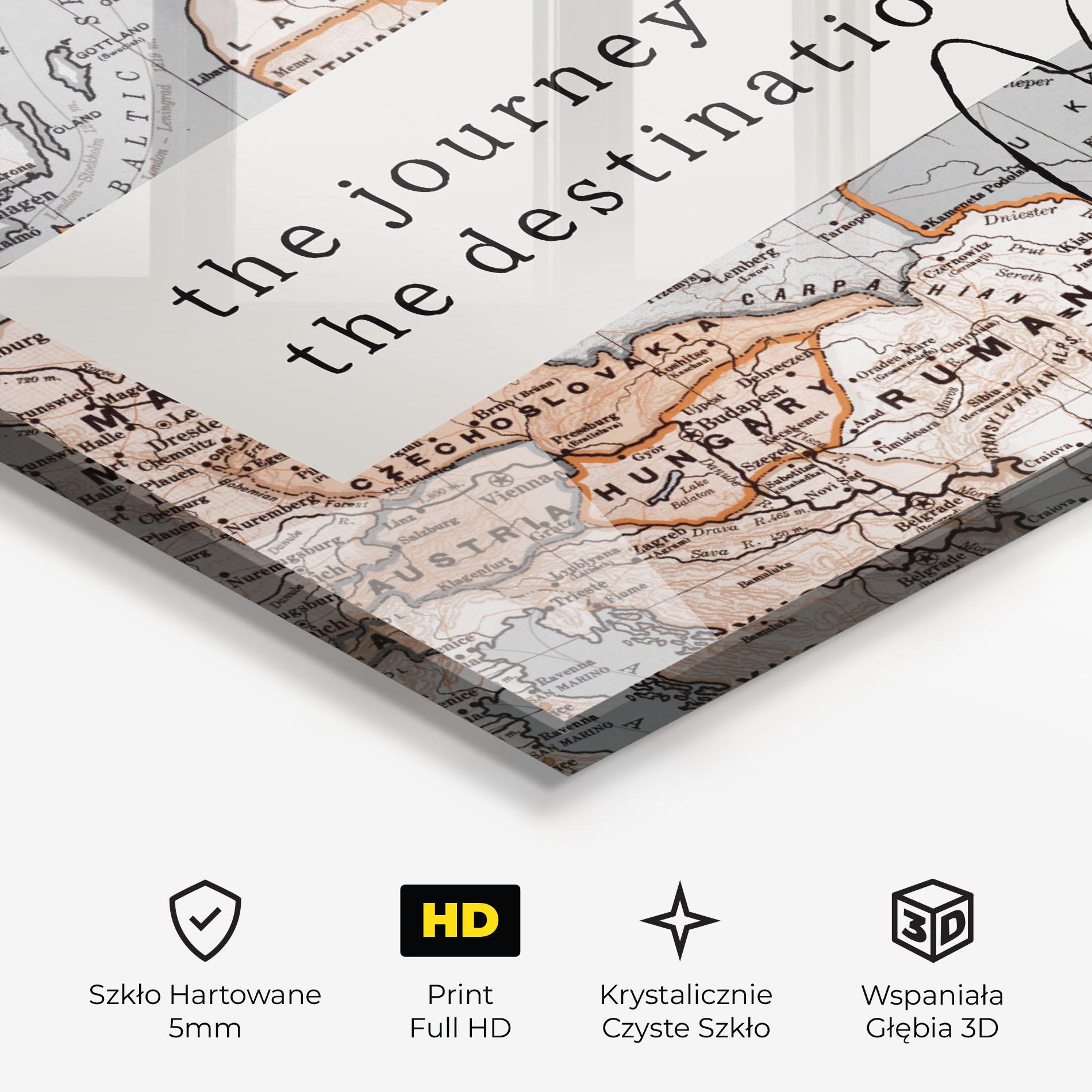 Obraz na Szkle Destination Journey mockup 3