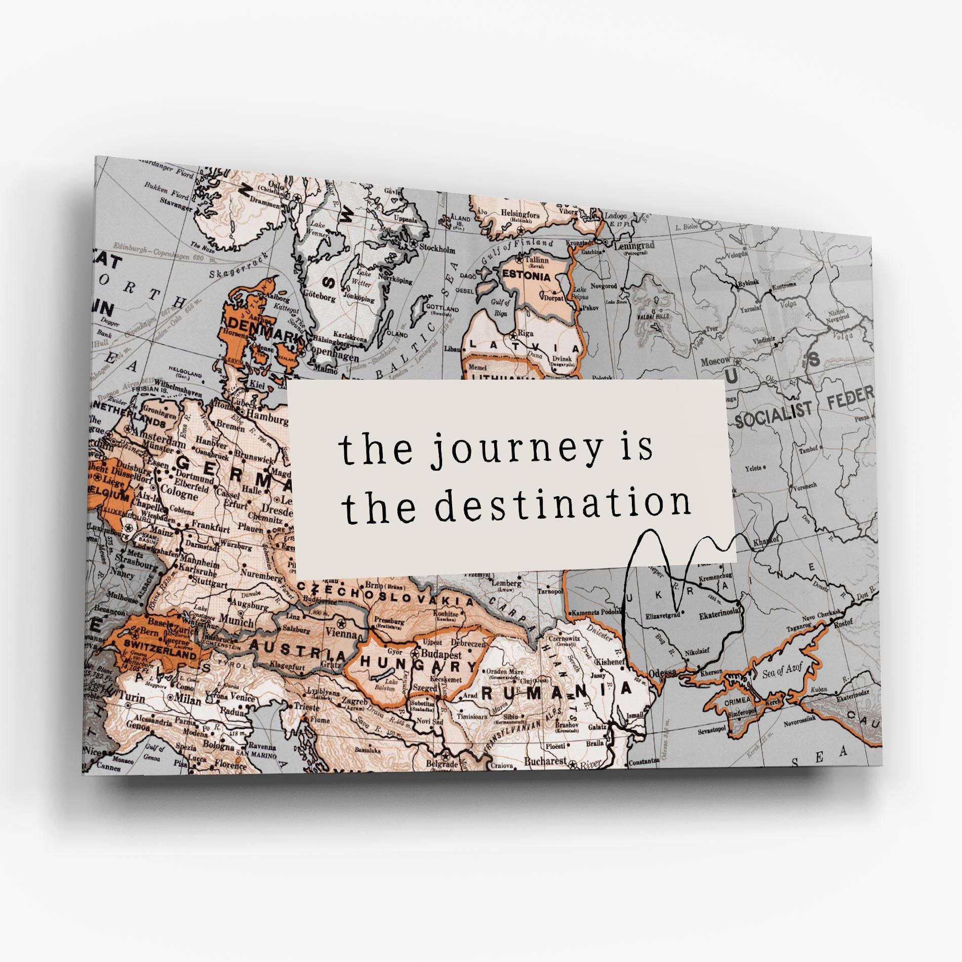 Obraz na Szkle Destination Journey mockup 6