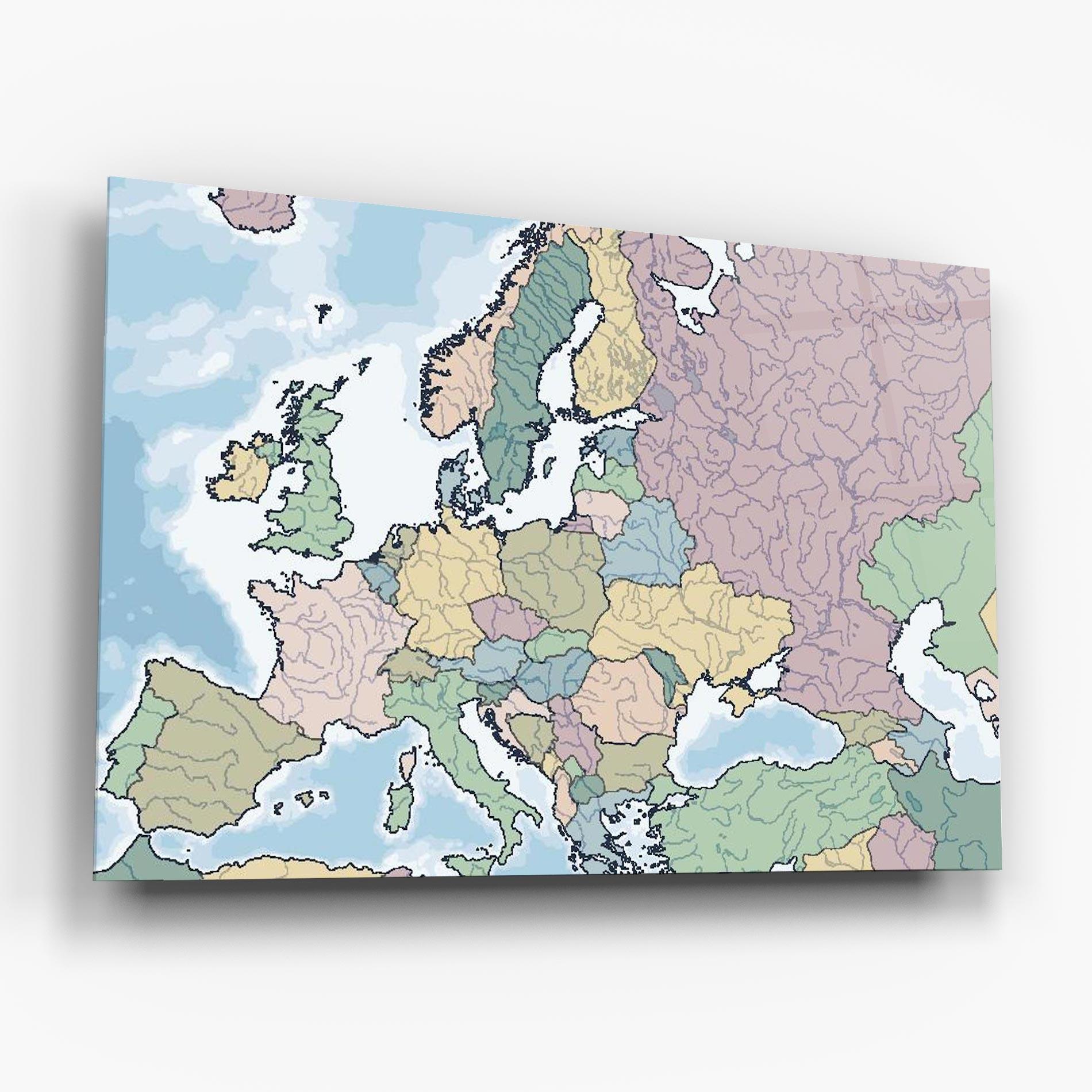 Obraz na Szkle Europe mockup 6
