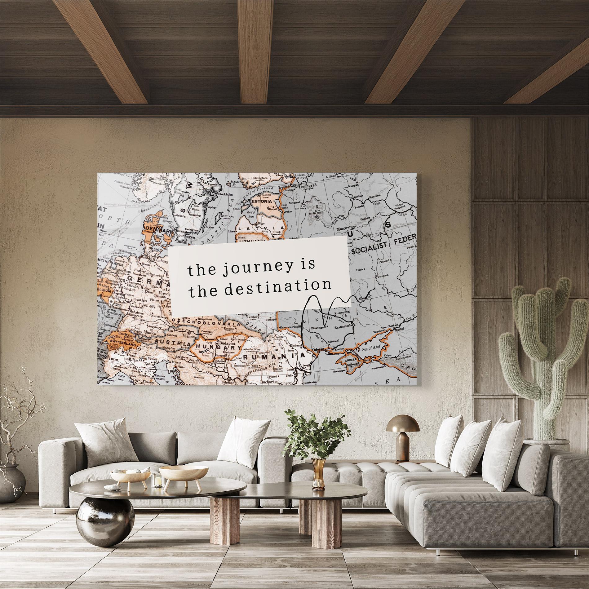 Obraz na Szkle Destination Journey mockup 8