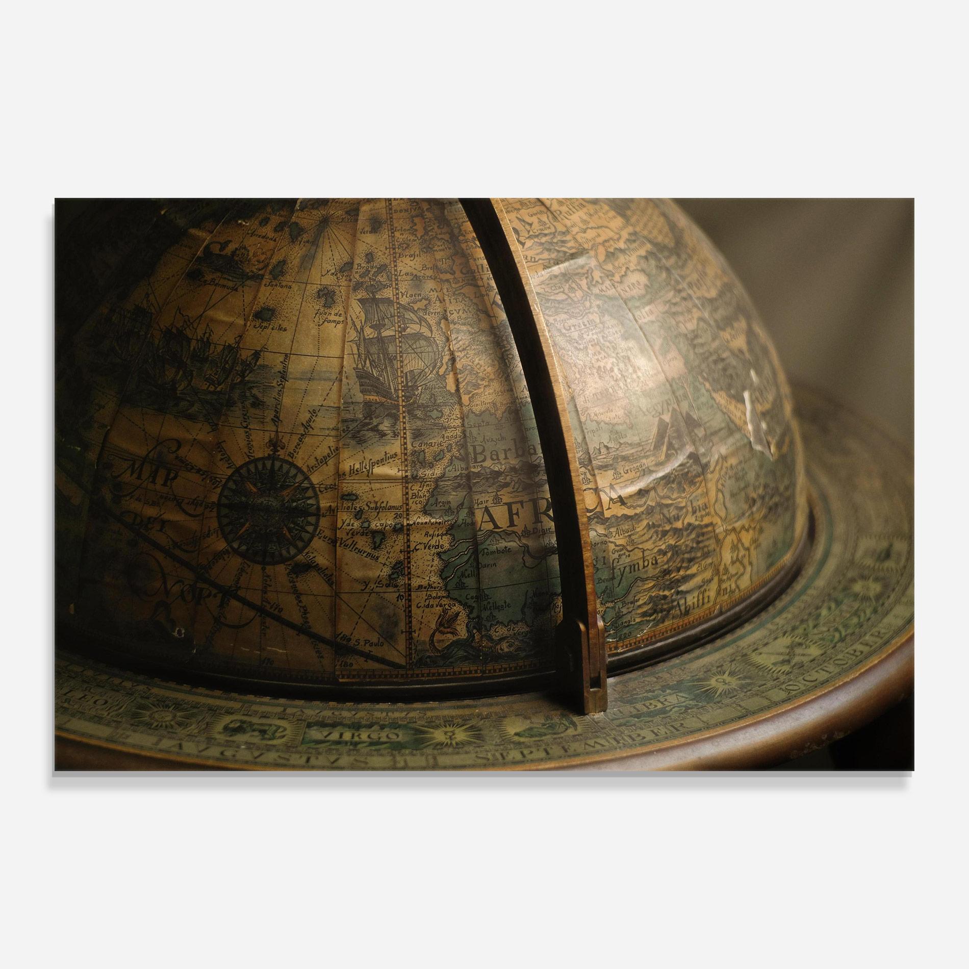 Obraz na Szkle Globe Map mockup 0