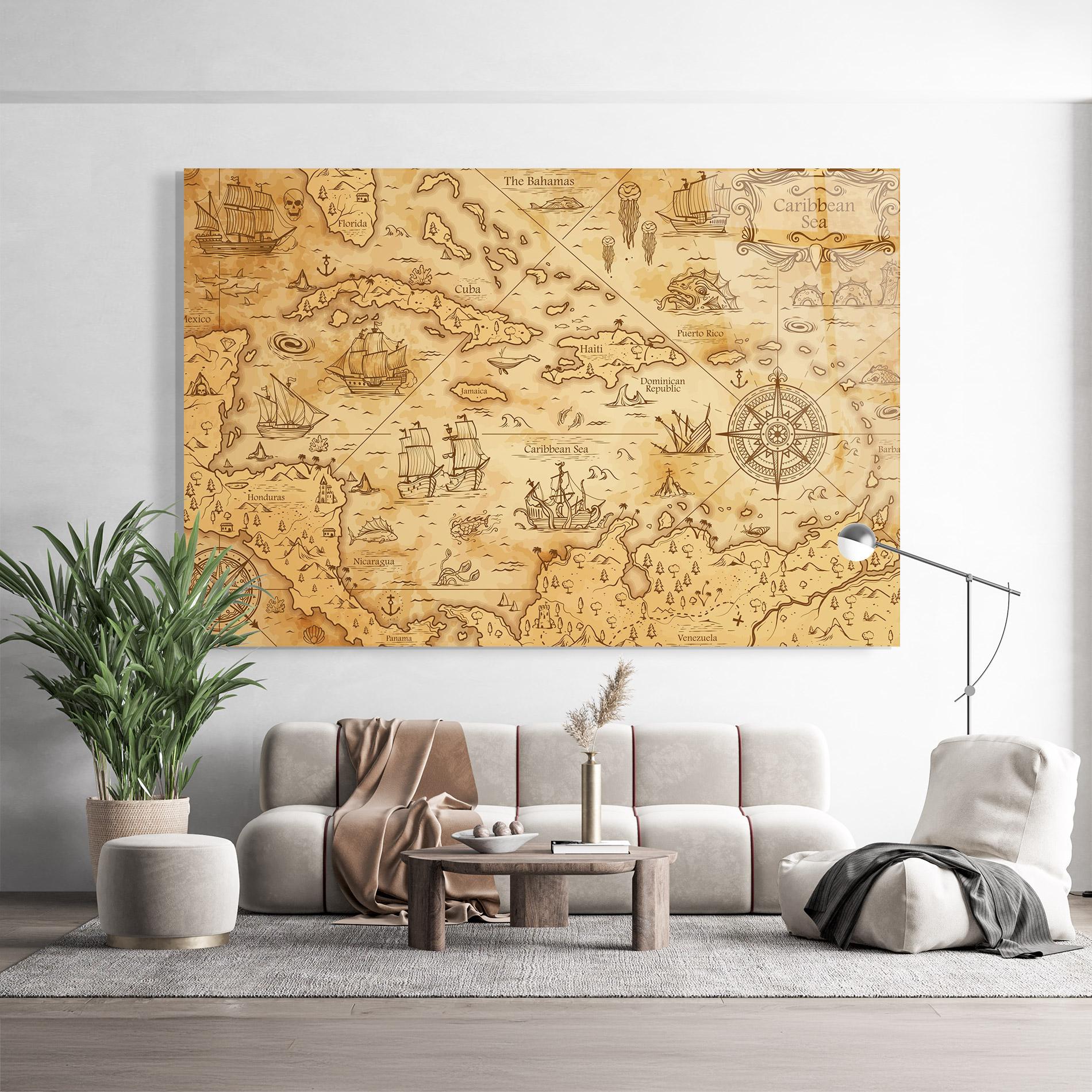 Obraz na Szkle Caribbean Sea mockup 9