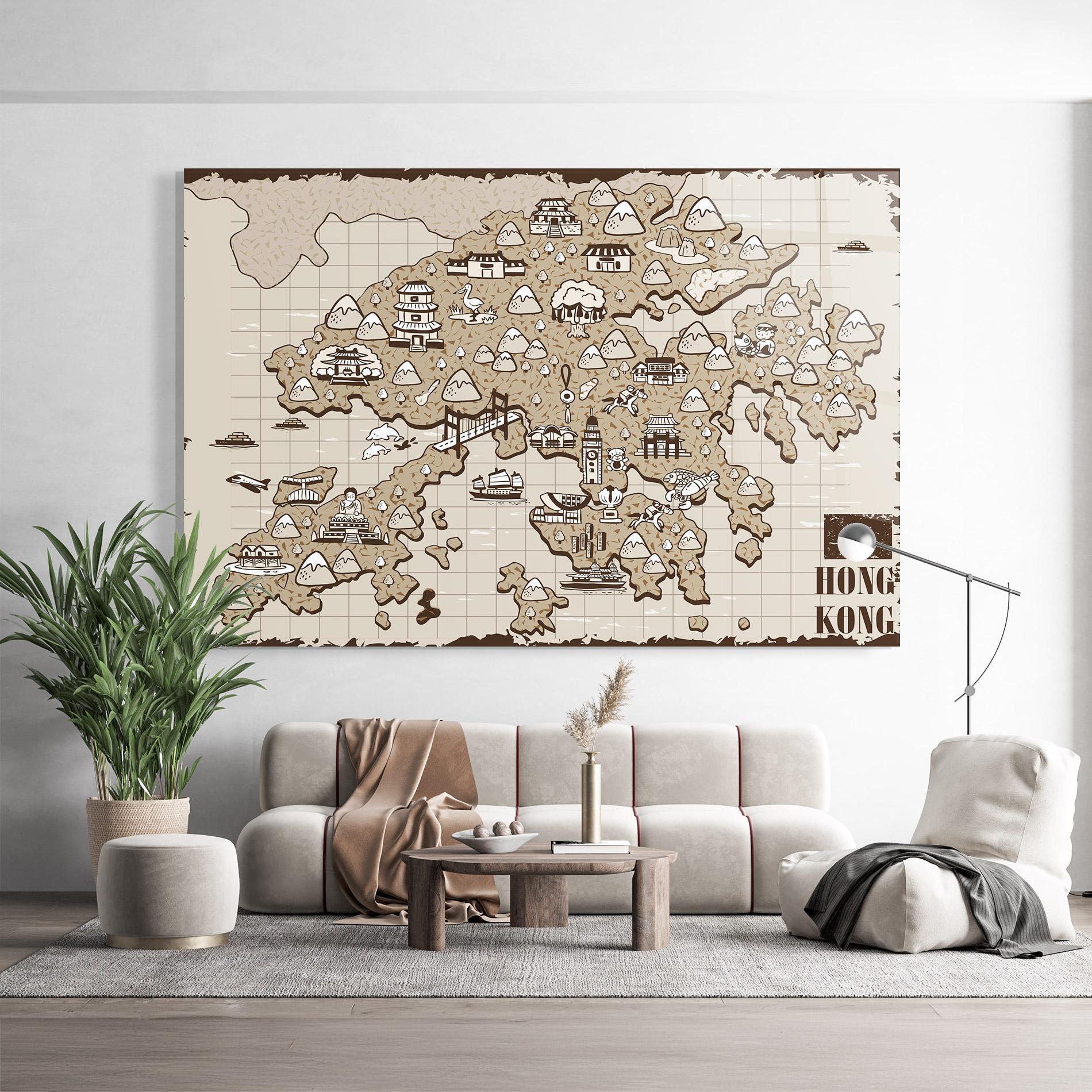 Obraz na Szkle Hong Kong mockup 9