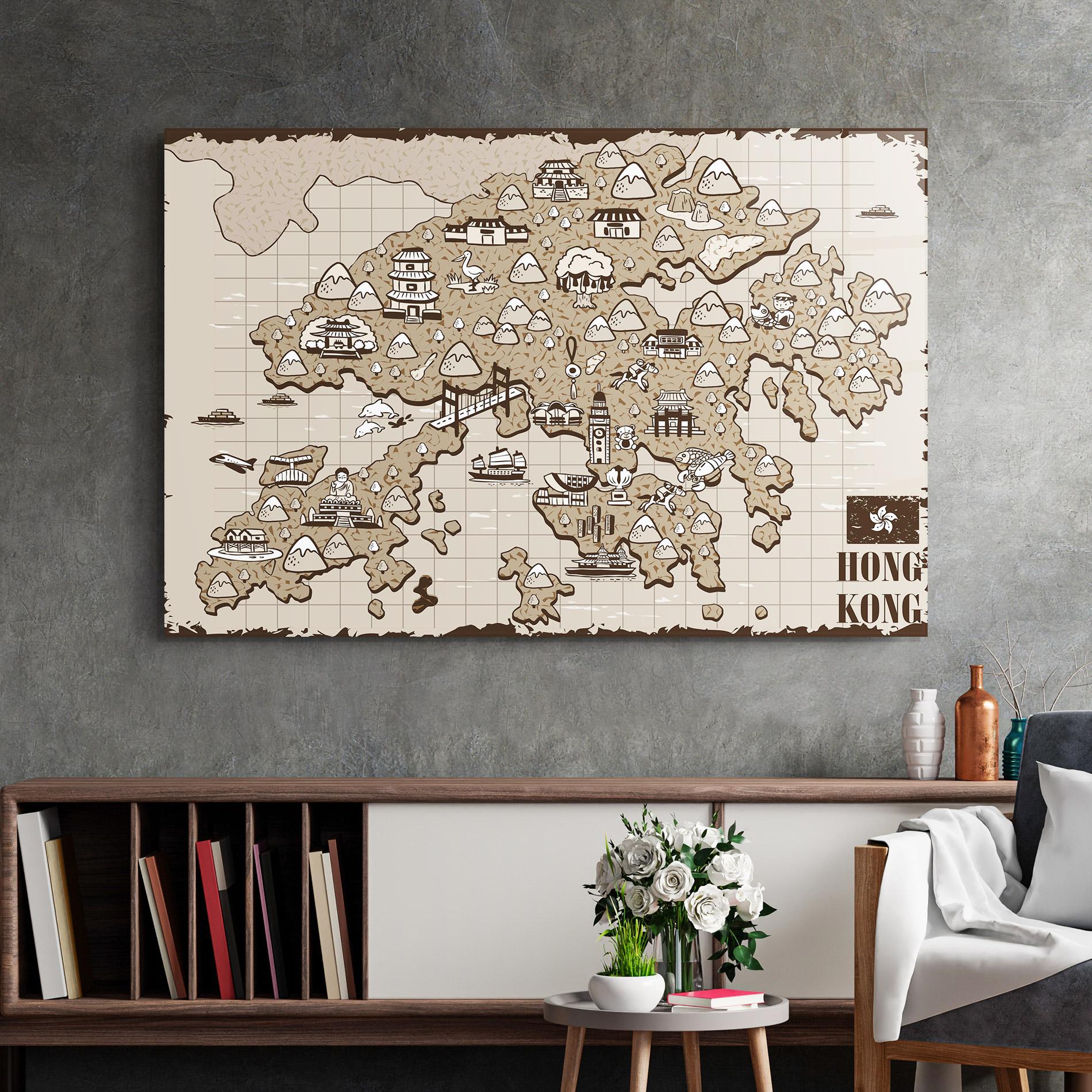 Obraz na Szkle Hong Kong mockup 2