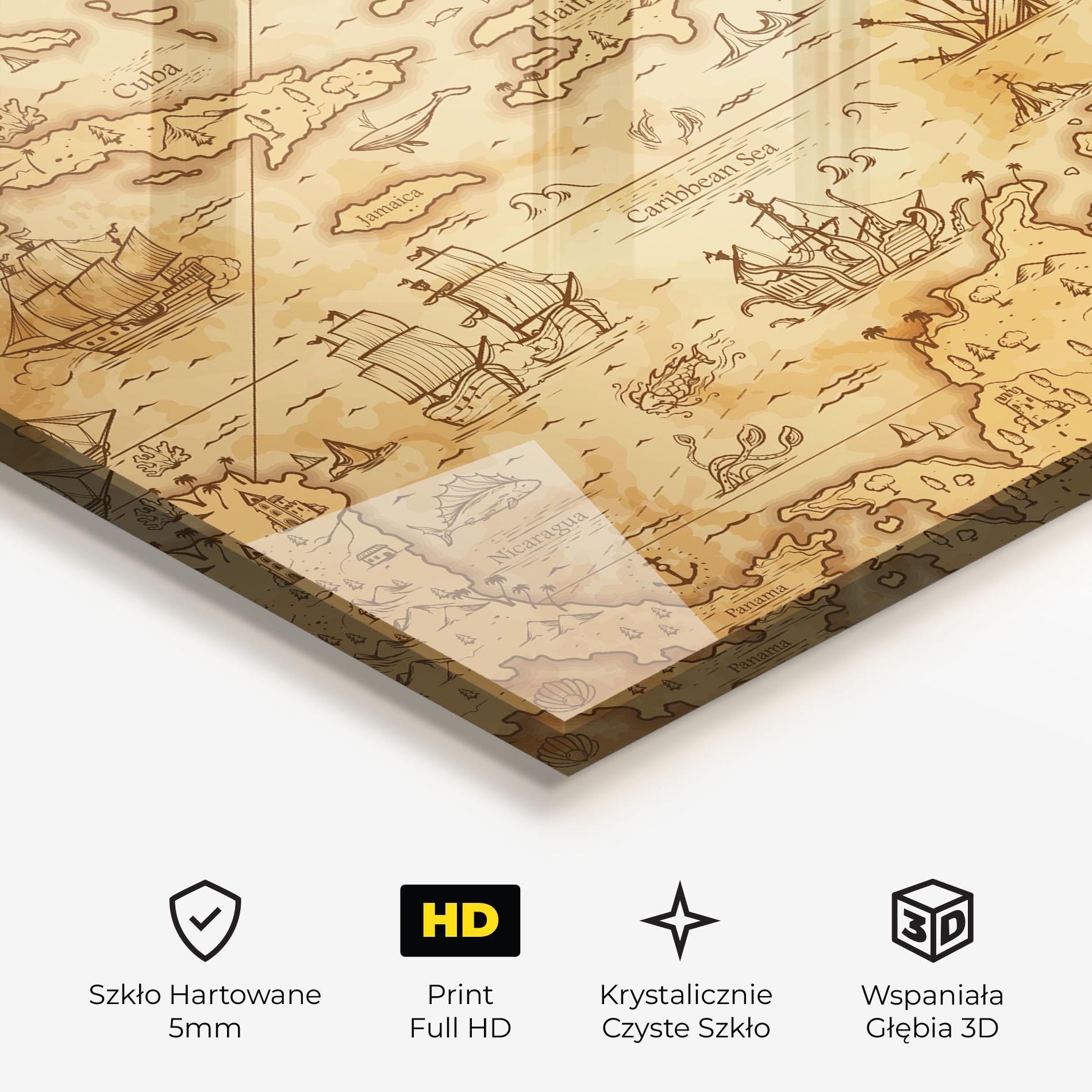 Obraz na Szkle Caribbean Sea mockup 3