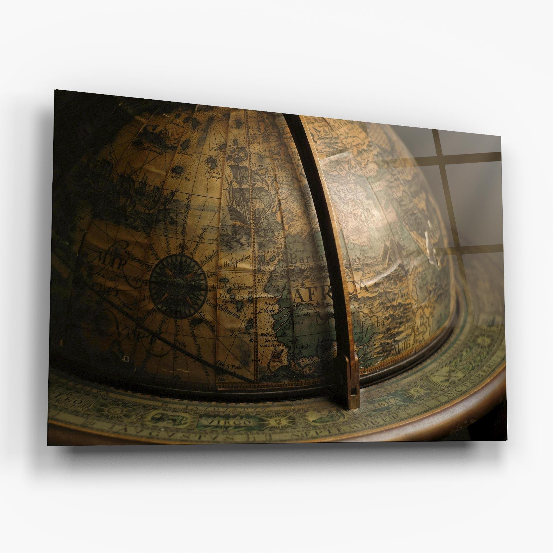 Obraz na Szkle Globe Map mockup 6