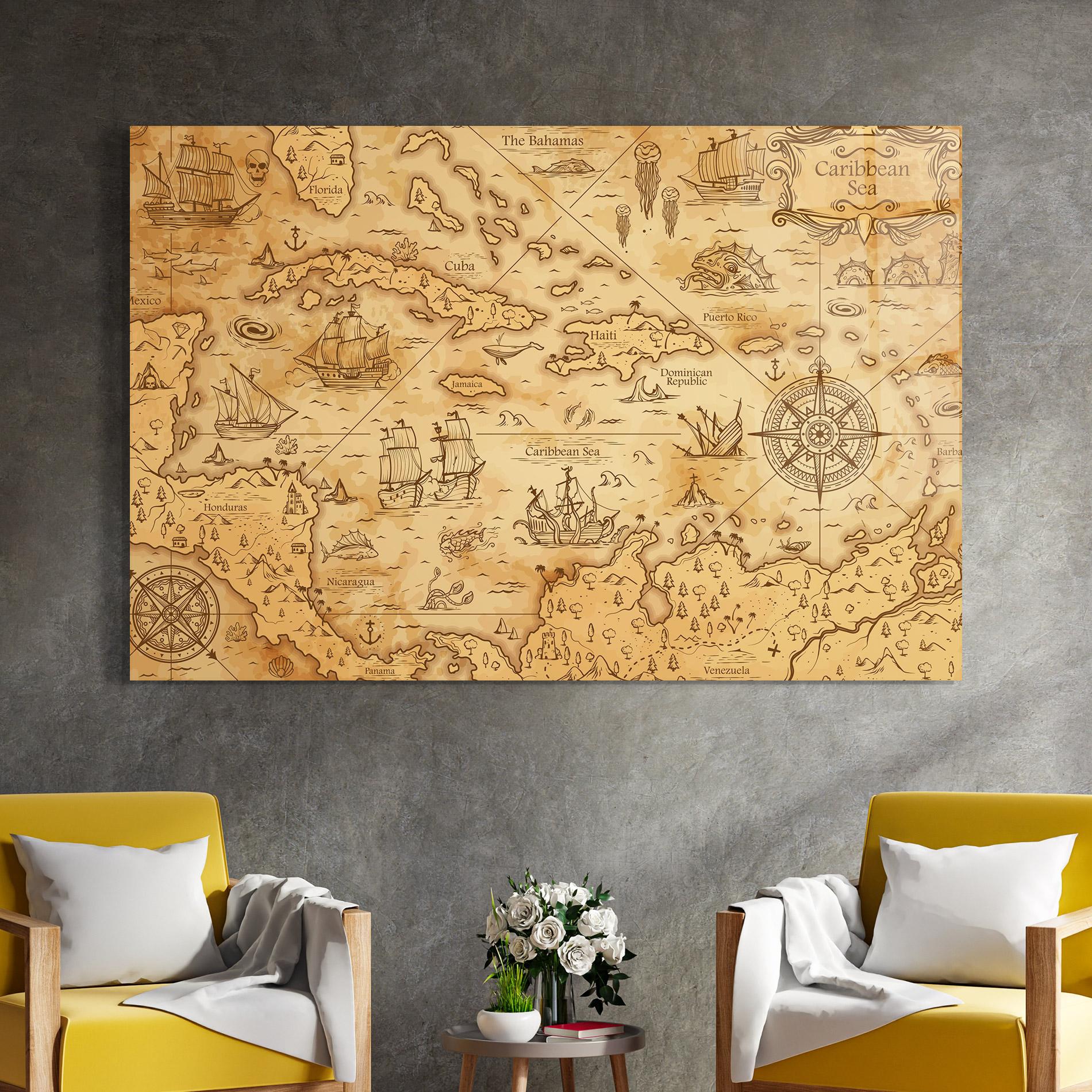 Obraz na Szkle Caribbean Sea mockup 4