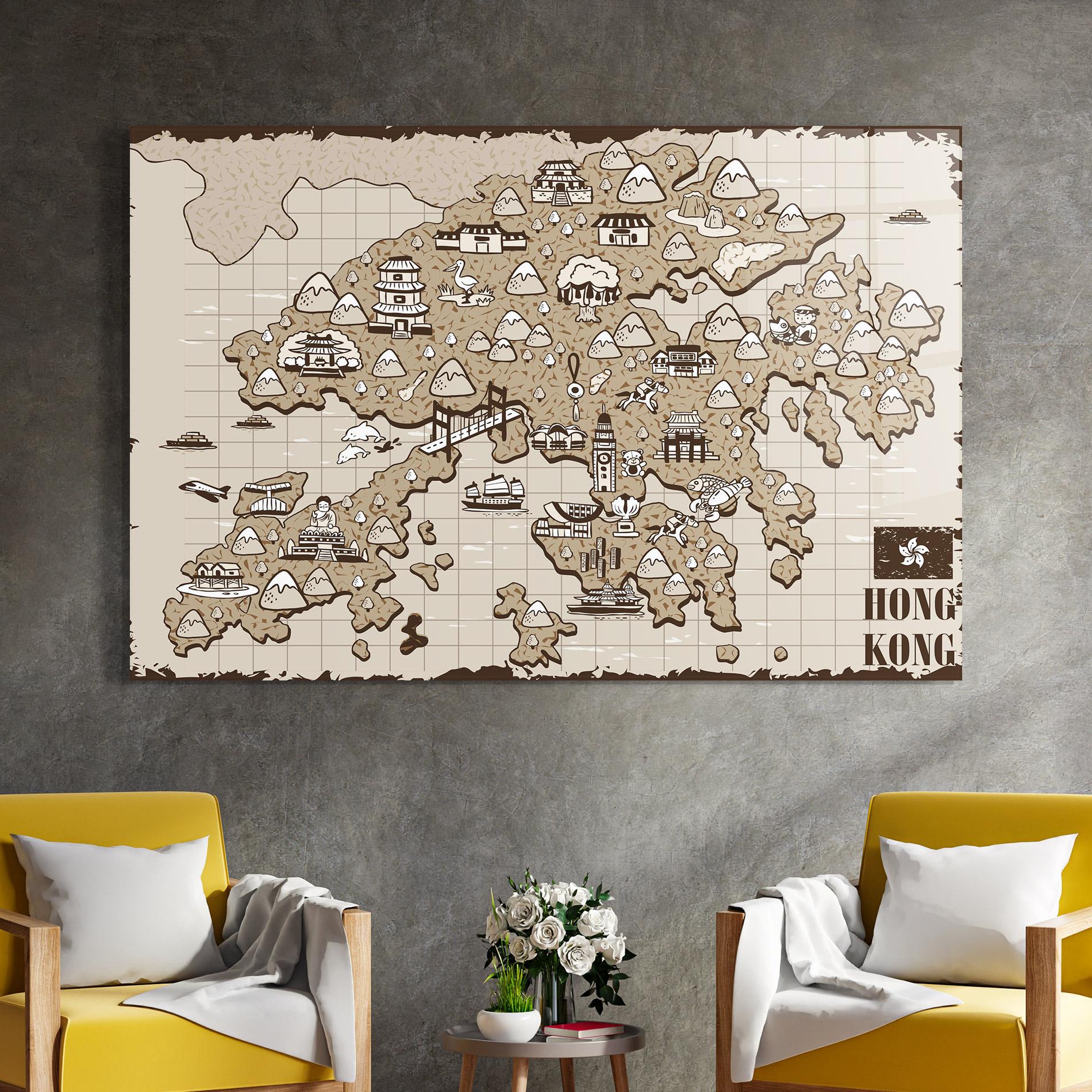 Obraz na Szkle Hong Kong mockup 4