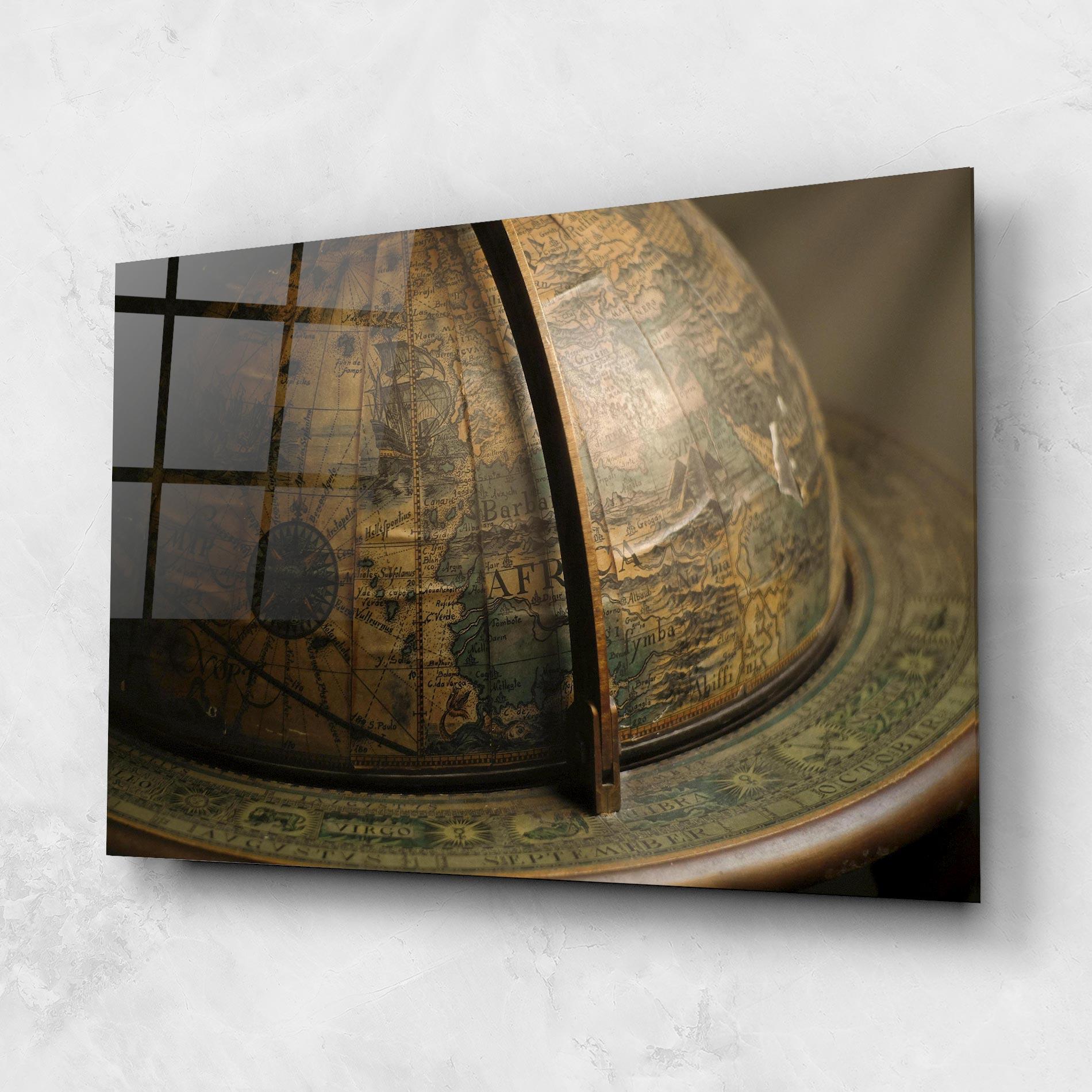 Obraz na Szkle Globe Map mockup 1