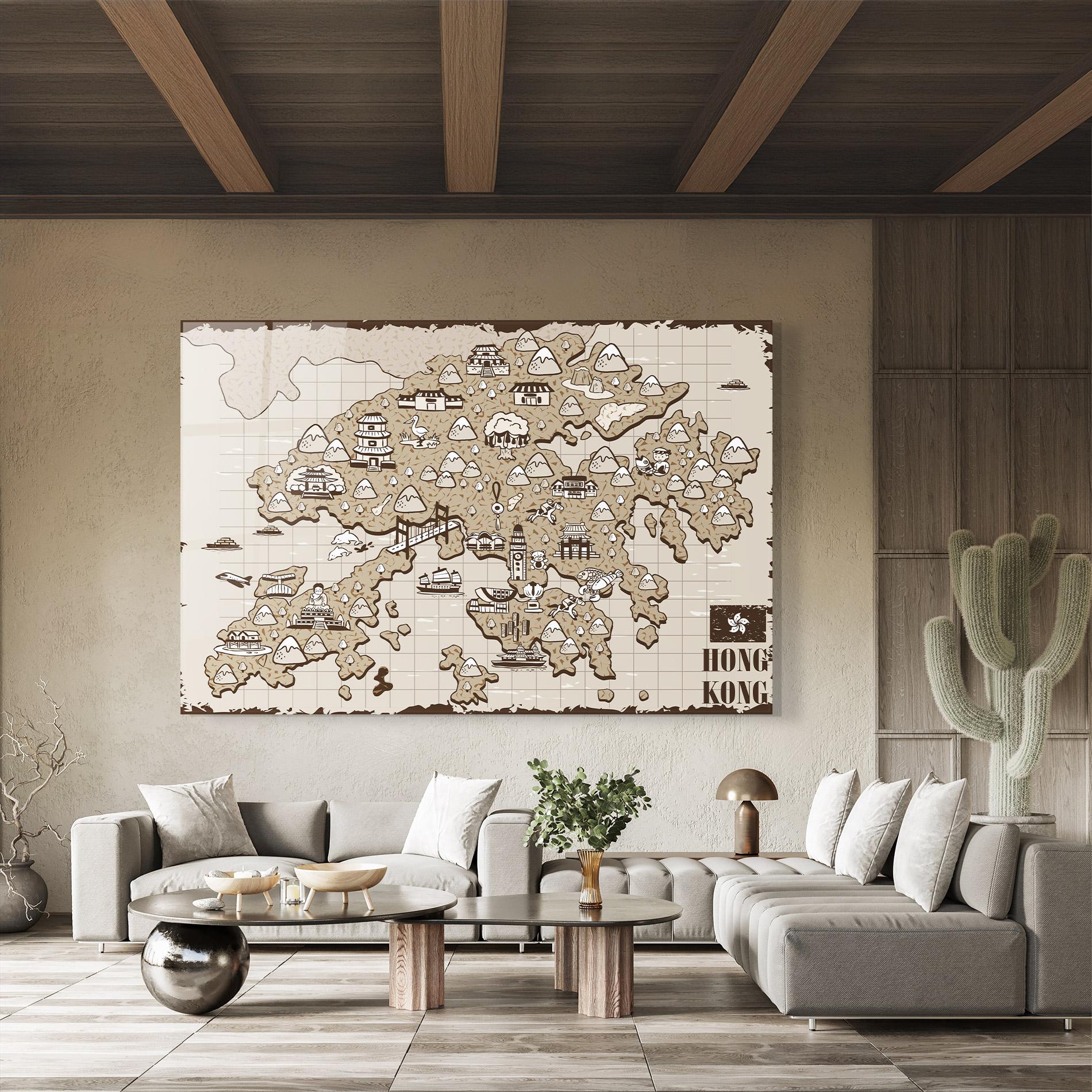 Obraz na Szkle Hong Kong mockup 8