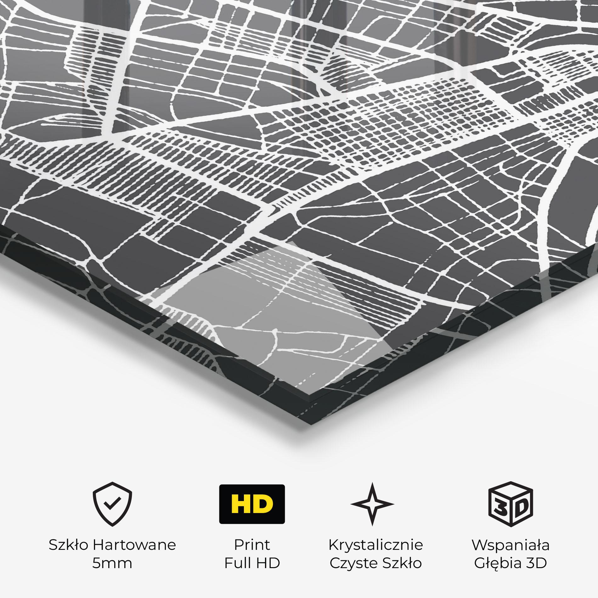 Obraz na Szkle Bangui Map mockup 3