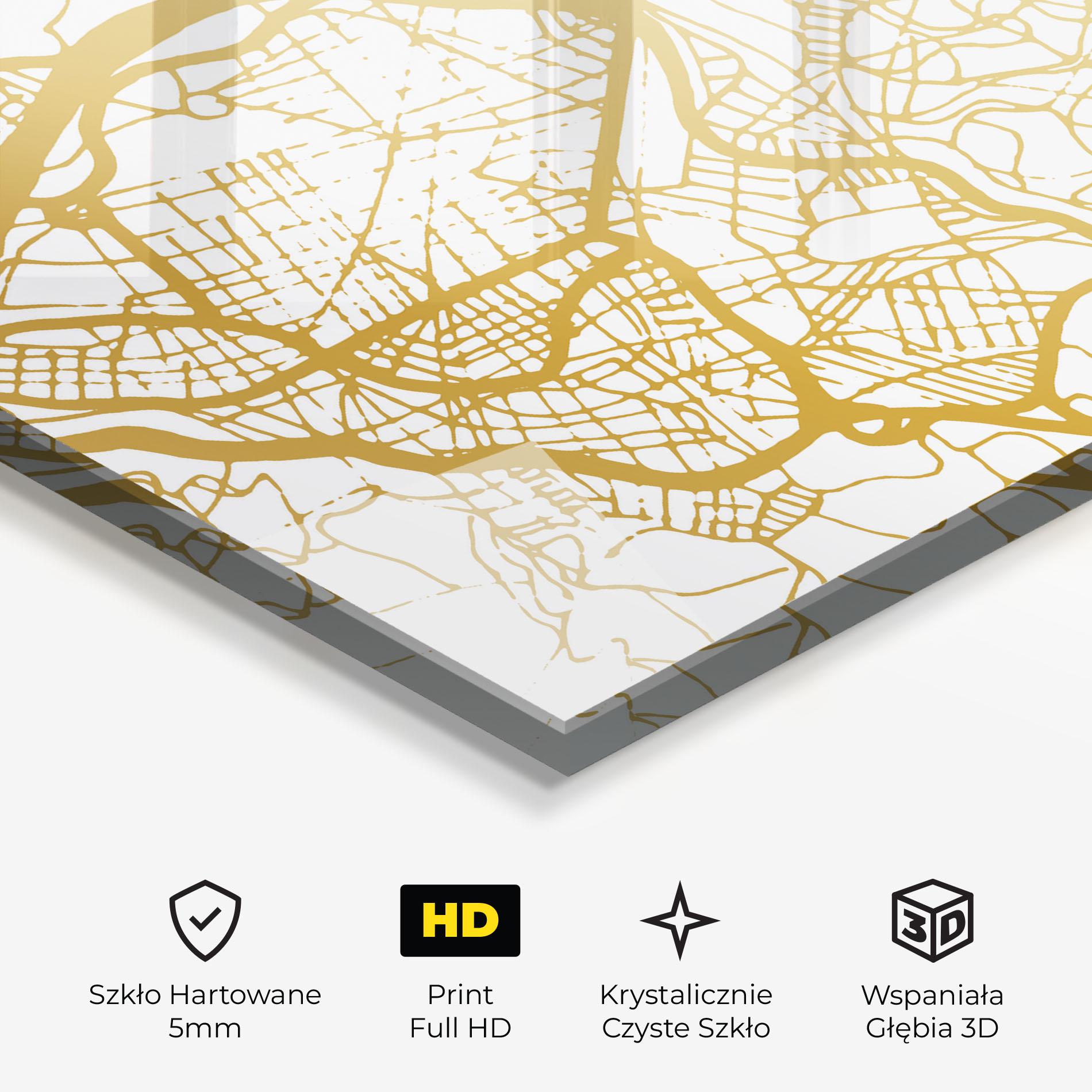 Obraz na Szkle Bilbao Gold Map mockup 3