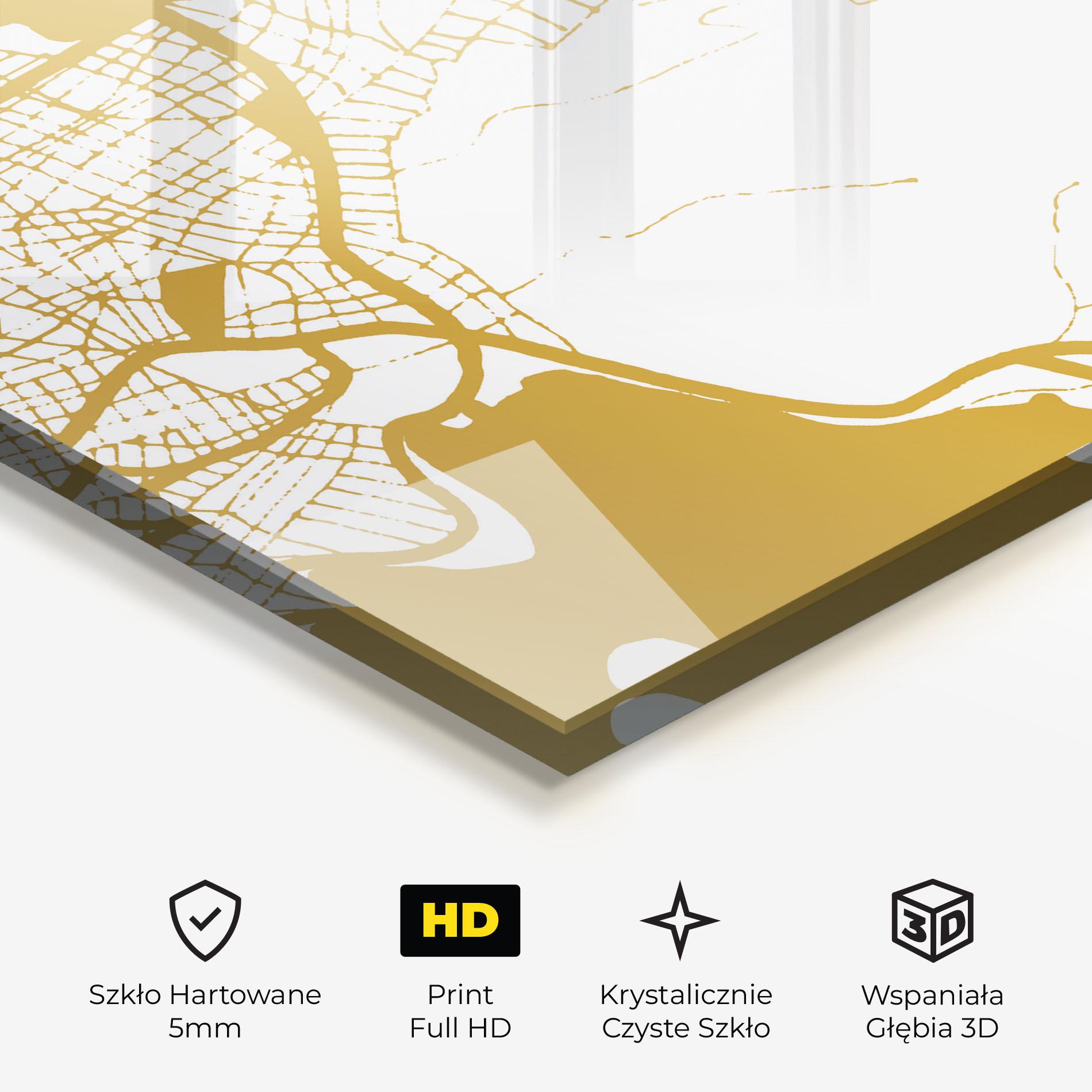 Obraz na Szkle Chalcis Gold Map mockup 3