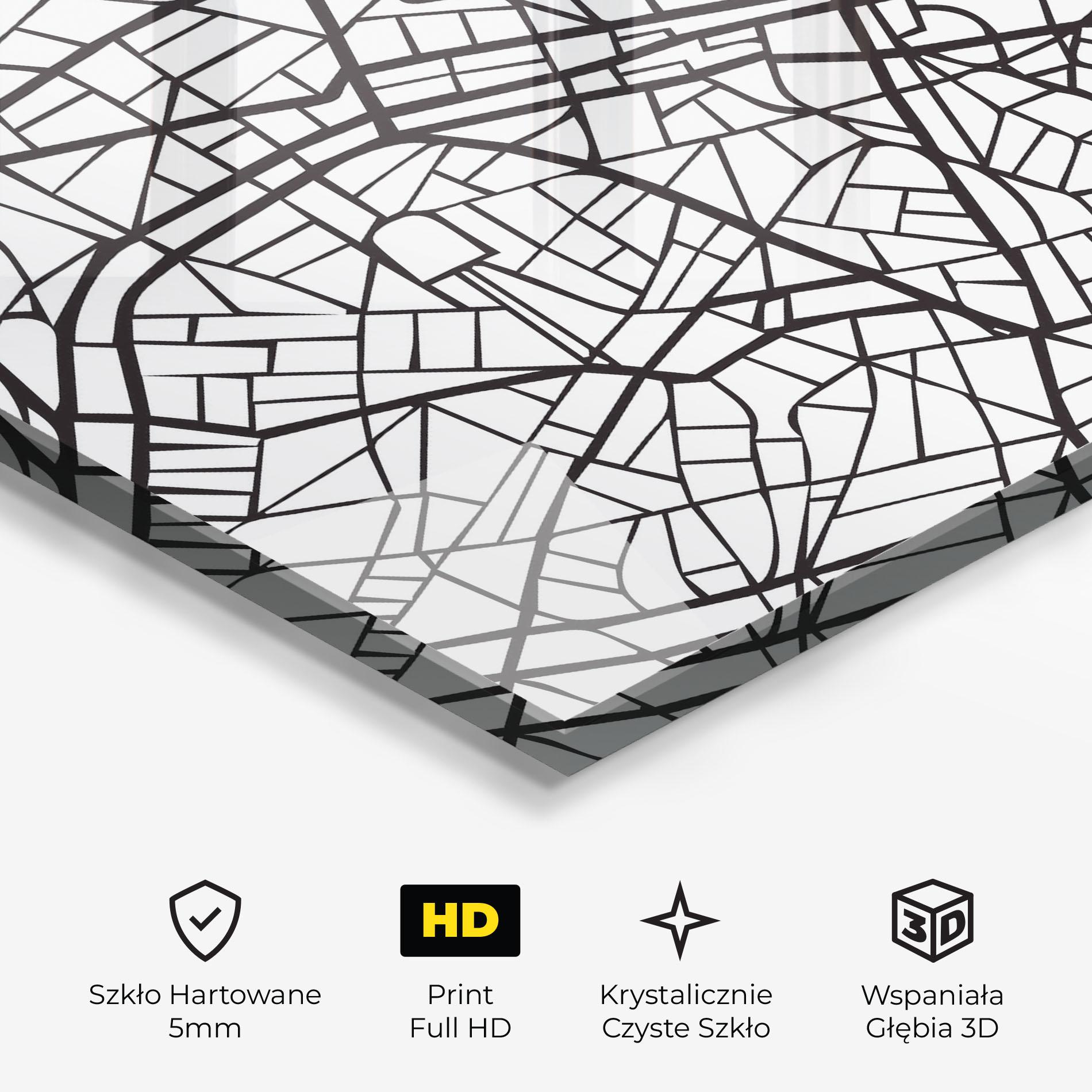Obraz na Szkle Paris Map mockup 3