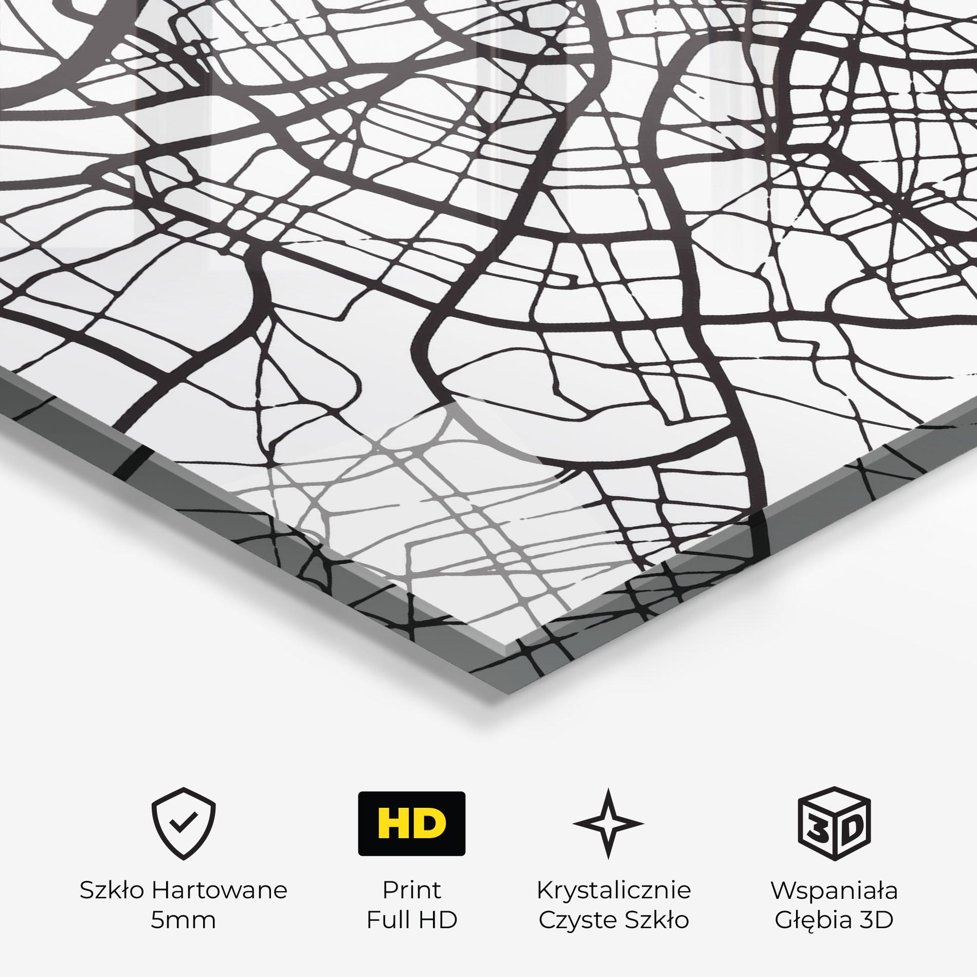 Obraz na Szkle Zaragoza City Map mockup 3