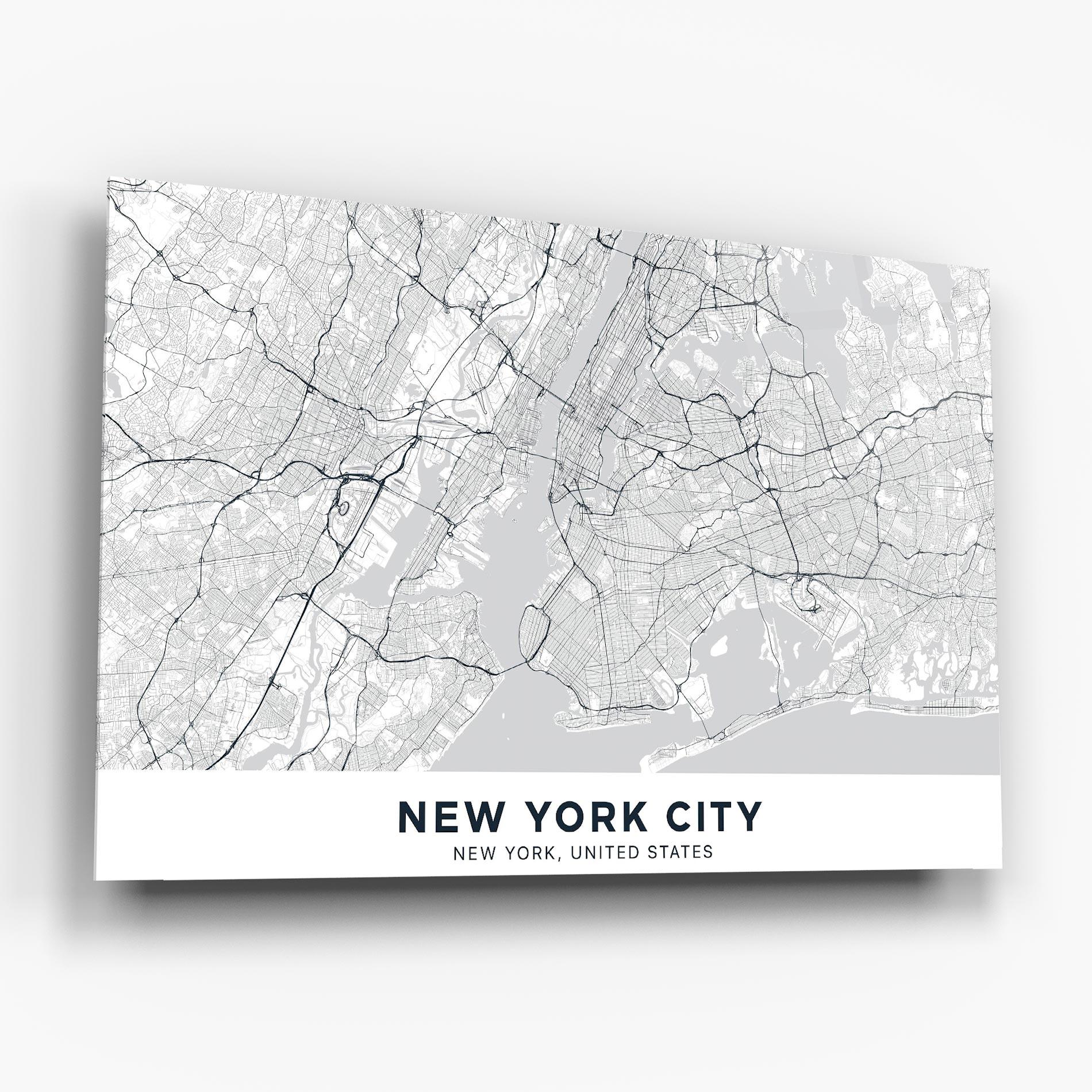 Obraz na Szkle New York Map mockup 6