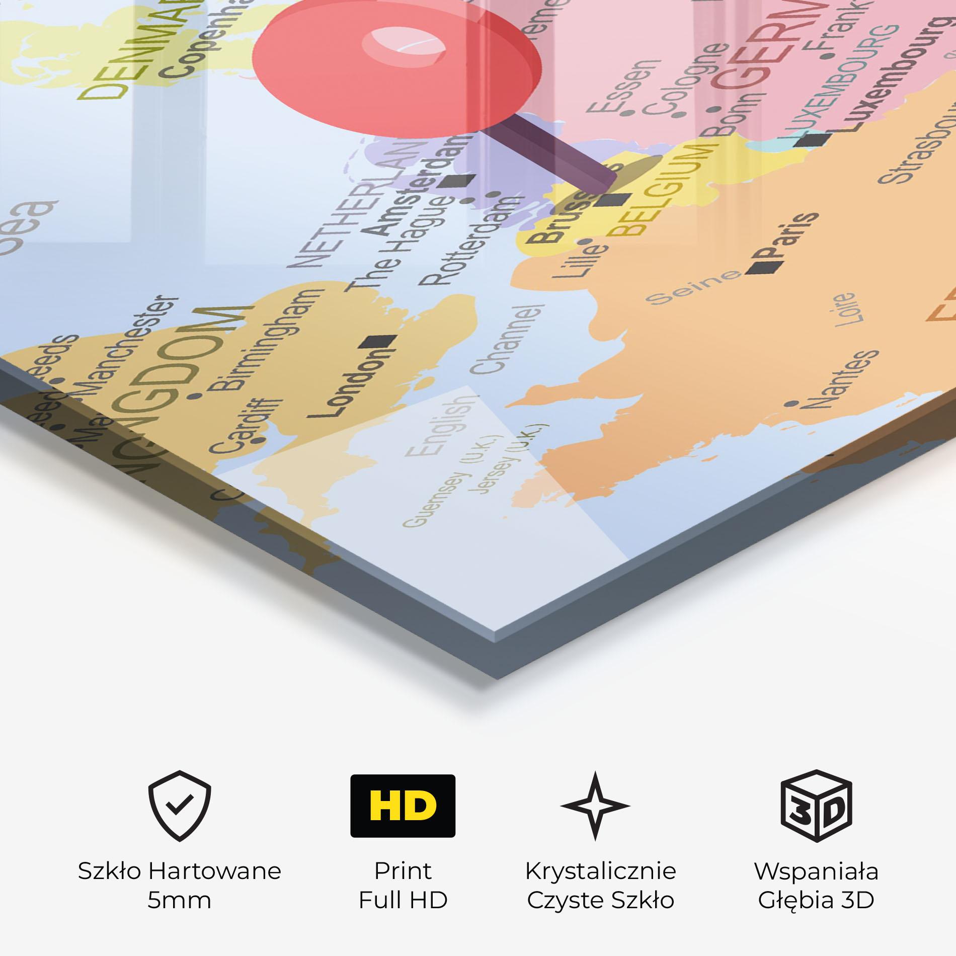 Obraz na Szkle Belgium Close Up mockup 3