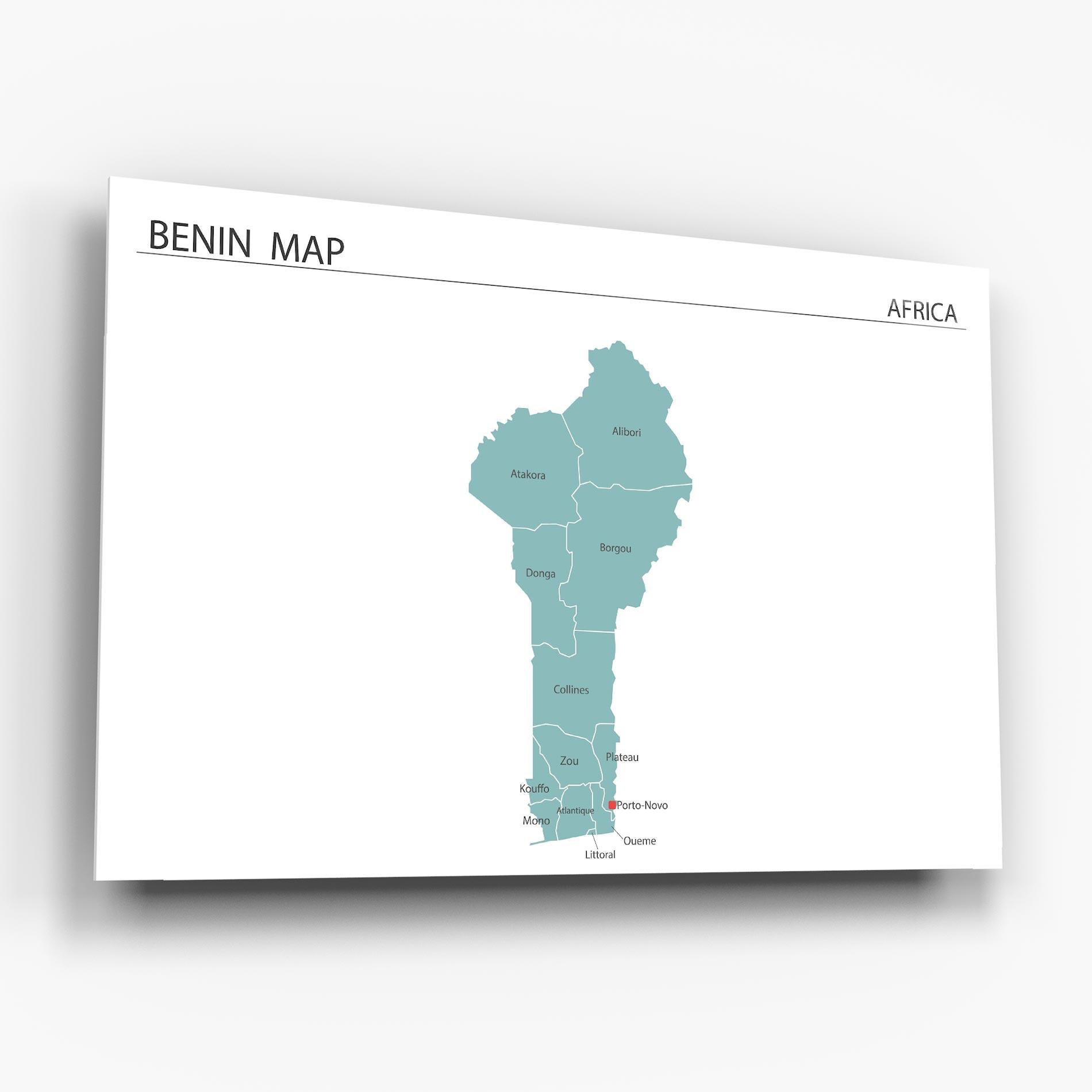Obraz na Szkle Benin Map mockup 6