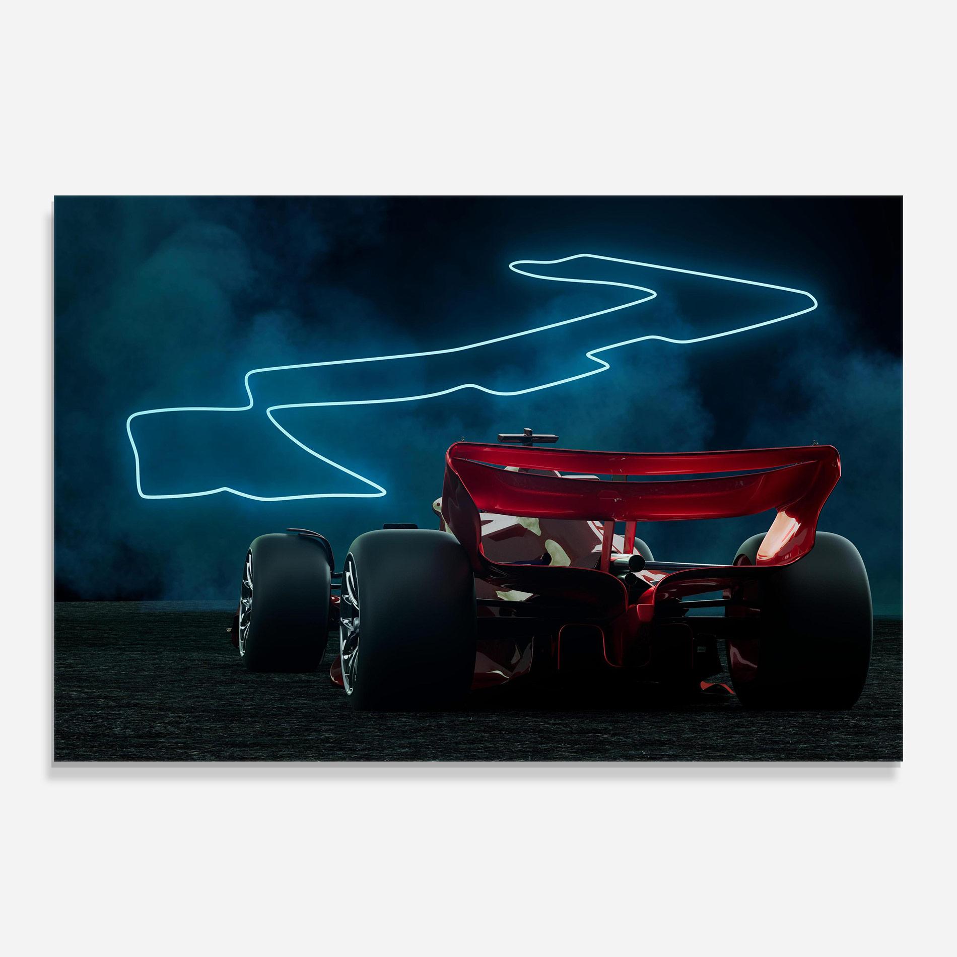 Obraz na Szkle Race Car F1 mockup 0