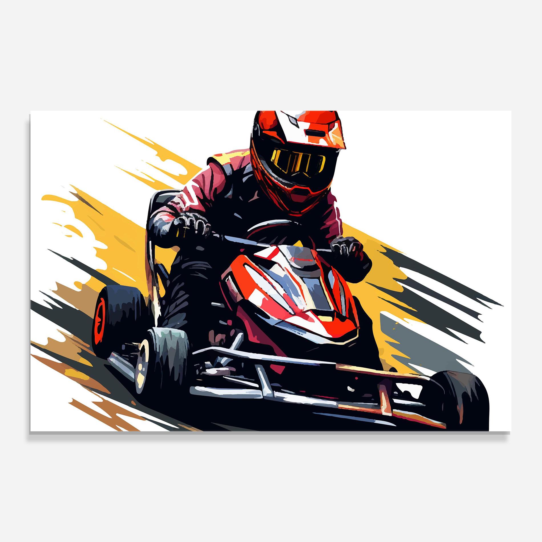 Obraz na Szkle Red Race F1 Car mockup 0